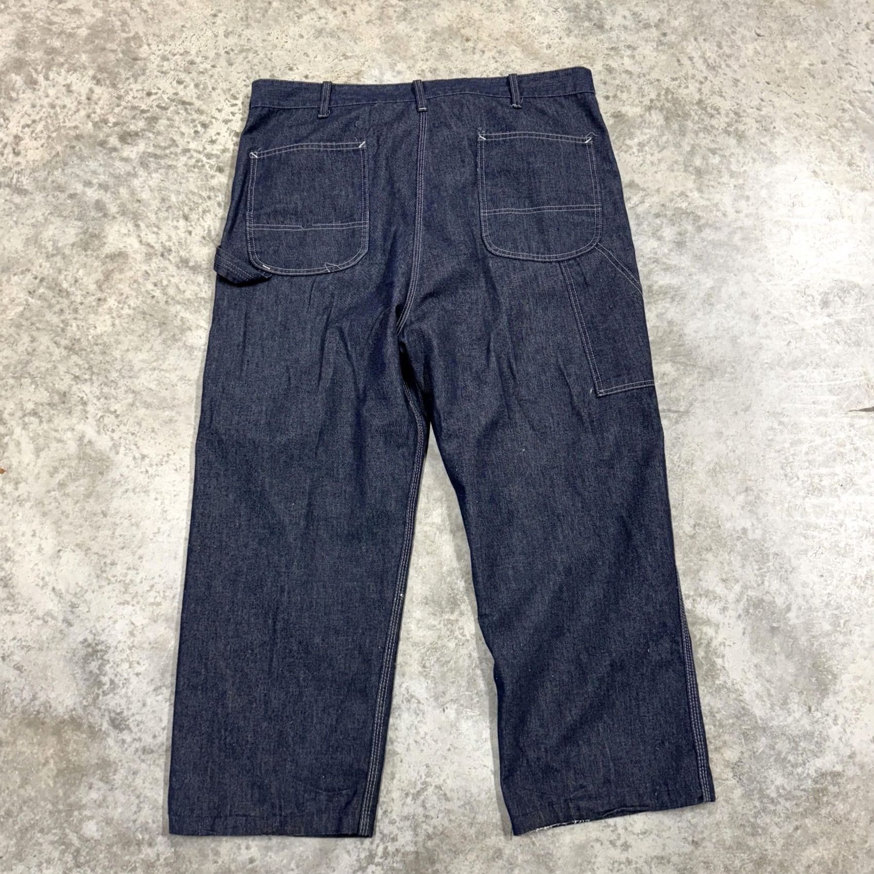 Sears VINTAGE Sears Jeans Mens 42x30 Blue Perma-Prest Workwear Straight Carpenter 70s Jeans Mens Blue 42x30 Vintage Sears Size US 42 / EU 58 - 7 Thumbnail