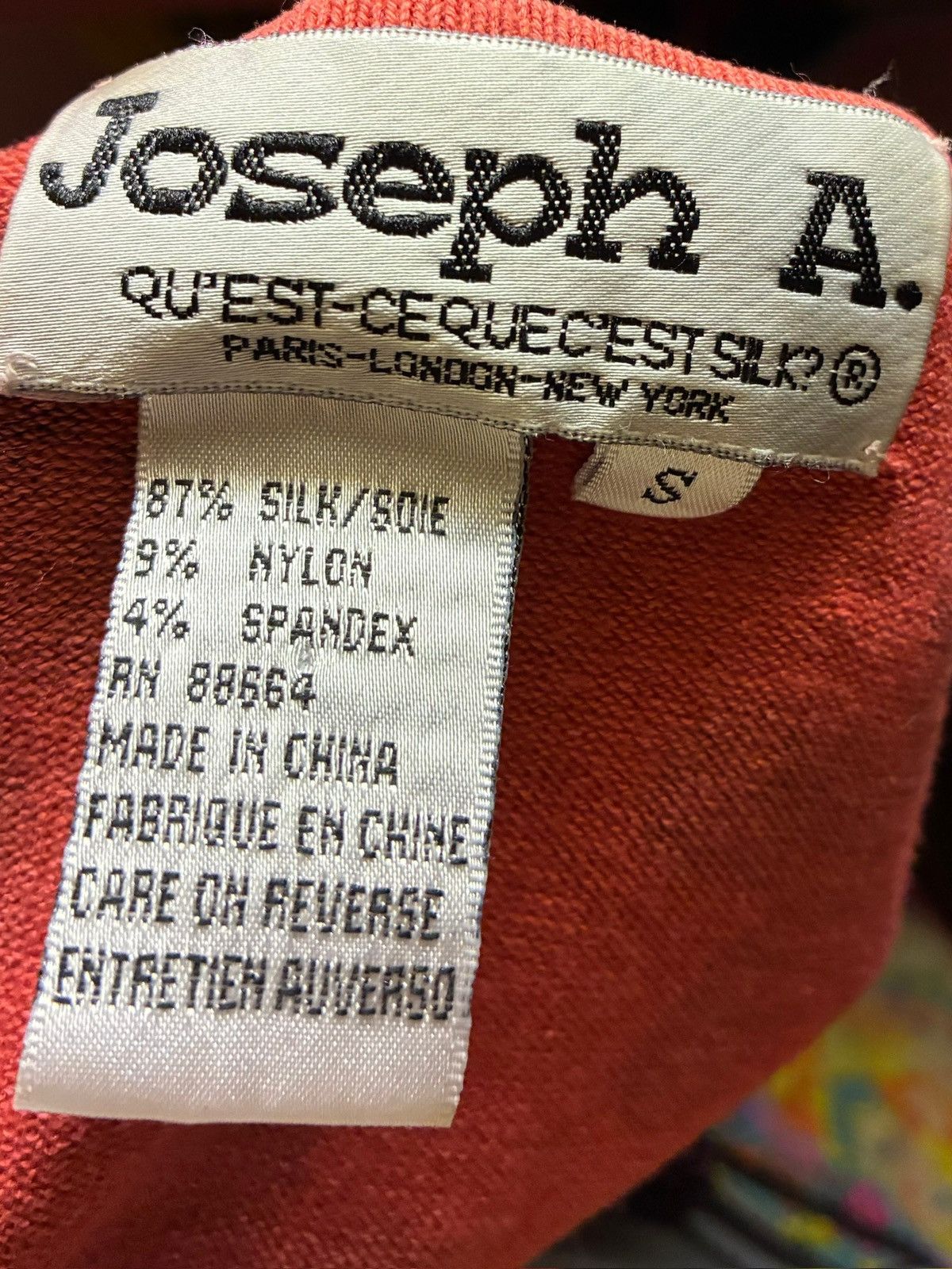 Other Vintage Joseph A. Quest-Ce-Qu’est Silk Knit Floral Vest Size S / US 4 / IT 40 - 8 Thumbnail