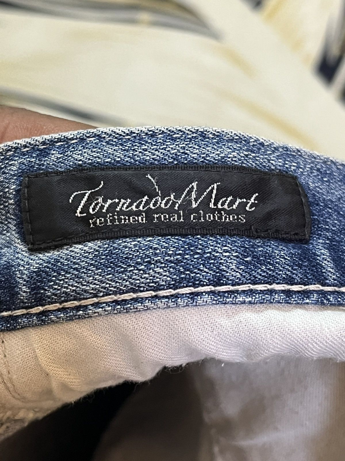 Tornado Mart Vintage Tornado Mart Skinny Mudwash Distressed Denim Size US 31 - 11 Thumbnail