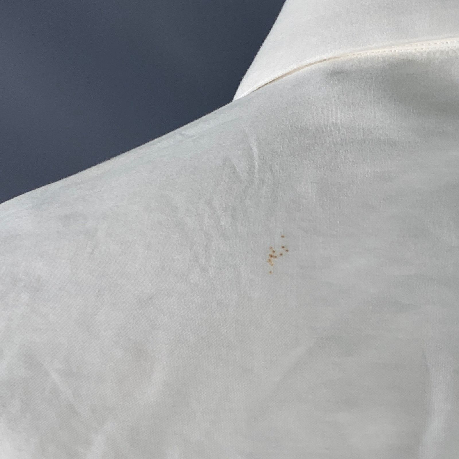 Ermenegildo Zegna White Textured Cotton French Cuff Tuxedo Long Sleeve Shirt Size 46R - 4 Thumbnail