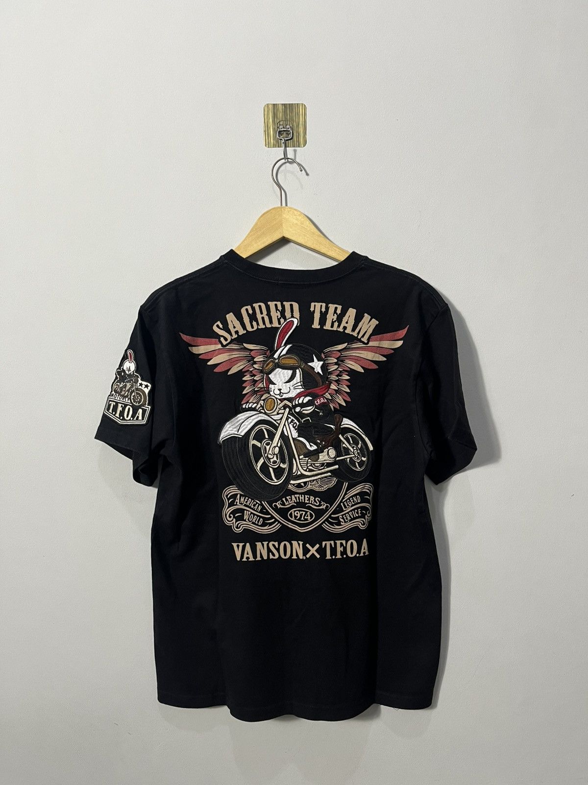 Vanson Leathers 💀Vanson x T.F.O.A Short Sleeve T-shirt💀 Size US L / EU 52-54 / 3 - 1 Thumbnail
