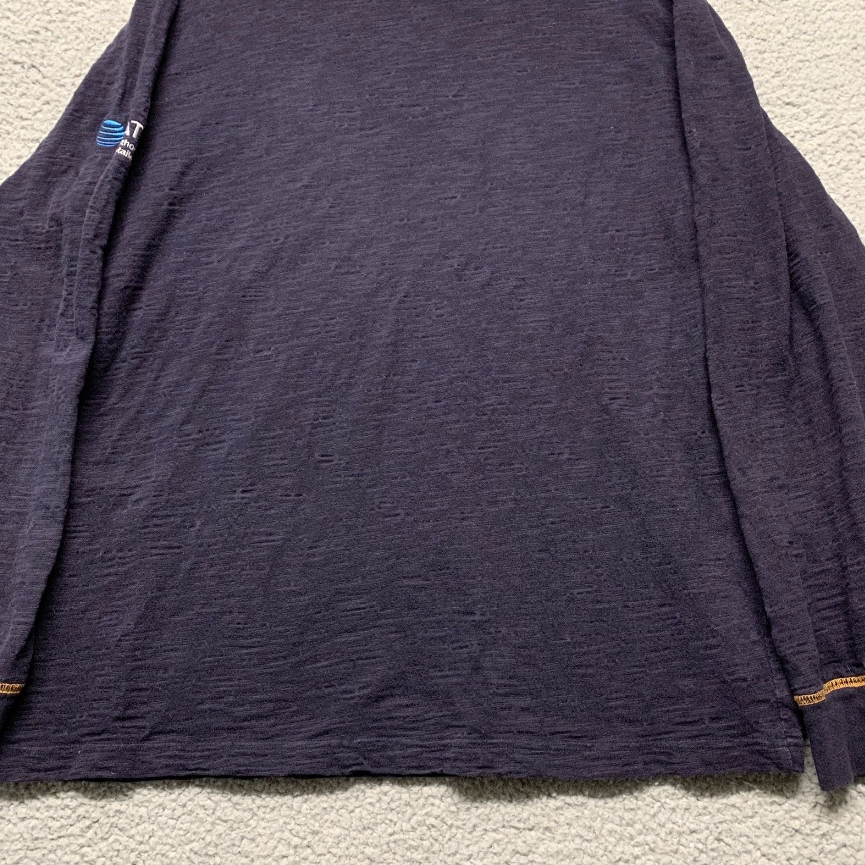 Urban Outfitters Outfitters Mens Tee Size L Navy Blue 1 Zip Pocket Orange Trim Logo on Sleeve Shirt Long Sleeve Crew Neck Blue Pockets Mens Size US L / EU 52-54 / 3 - 6 Thumbnail