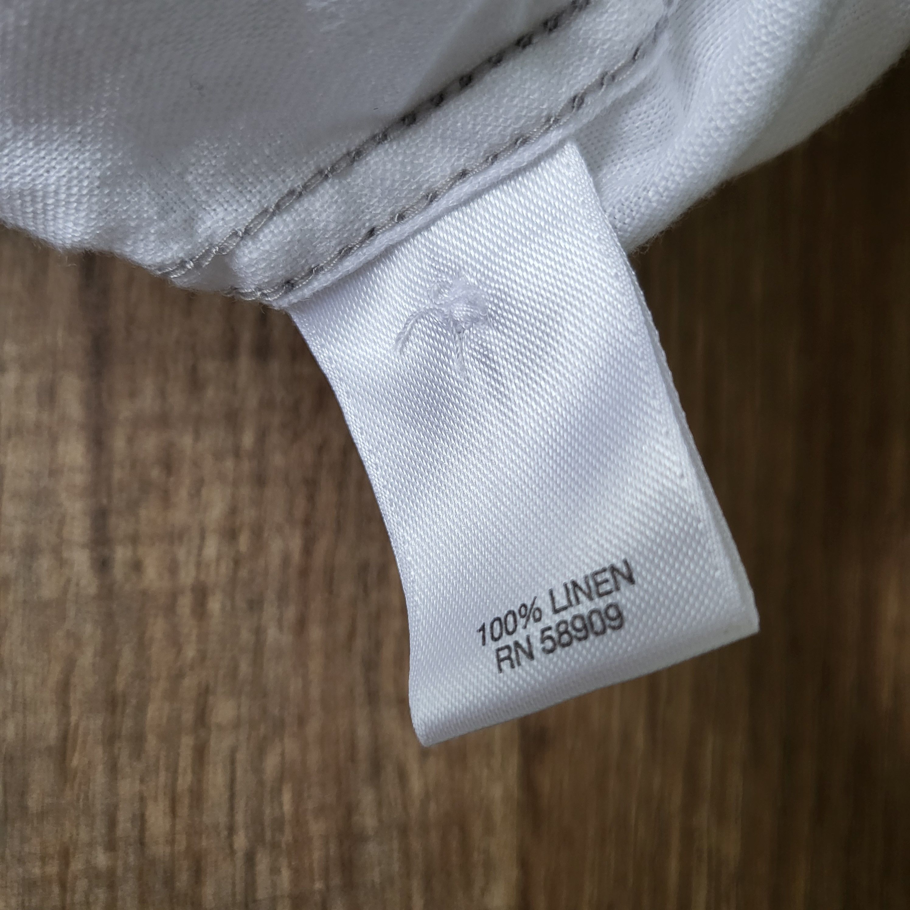 Roundtree & Yorke ROUNDTREE & YORKE Casual Linen Button Down Shirt Size US M / EU 48-50 / 2 - 6 Thumbnail