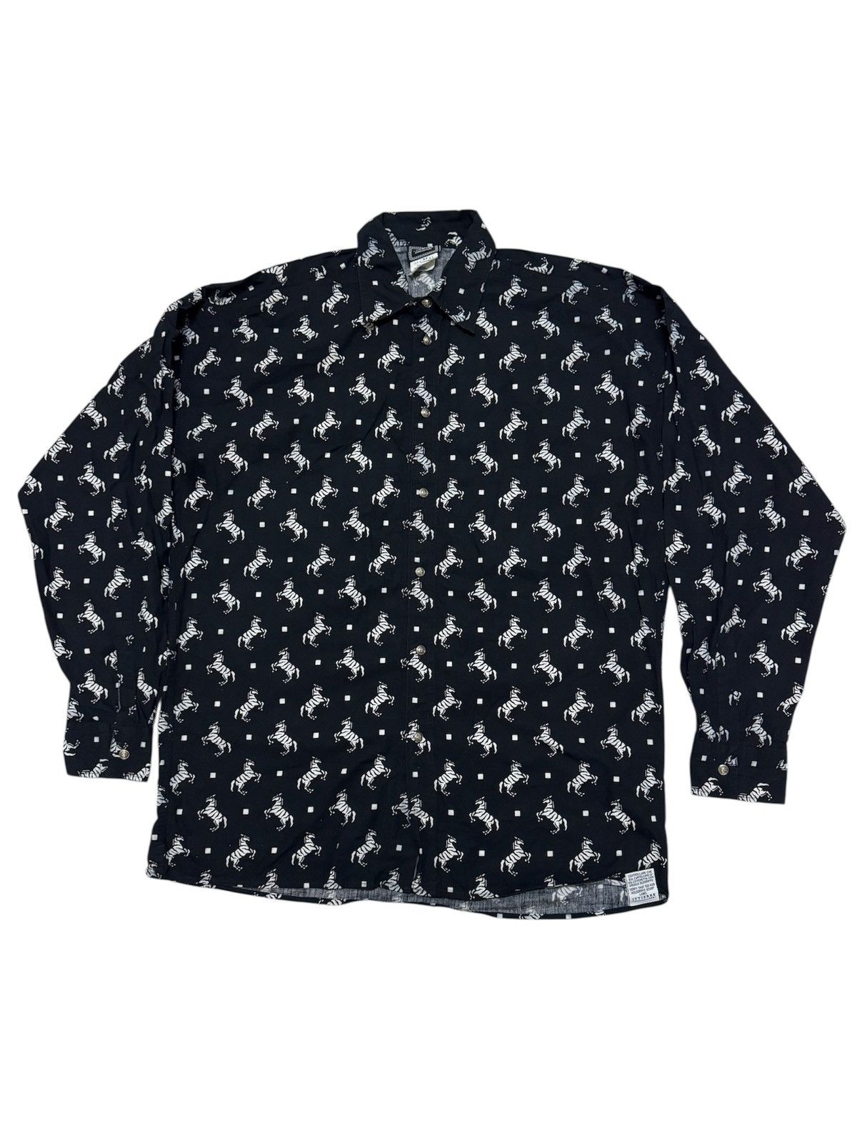 Versace vintage Versace Jeans Couture zebra monogram button-up shirt Size US M / EU 48-50 / 2 - 1 Thumbnail