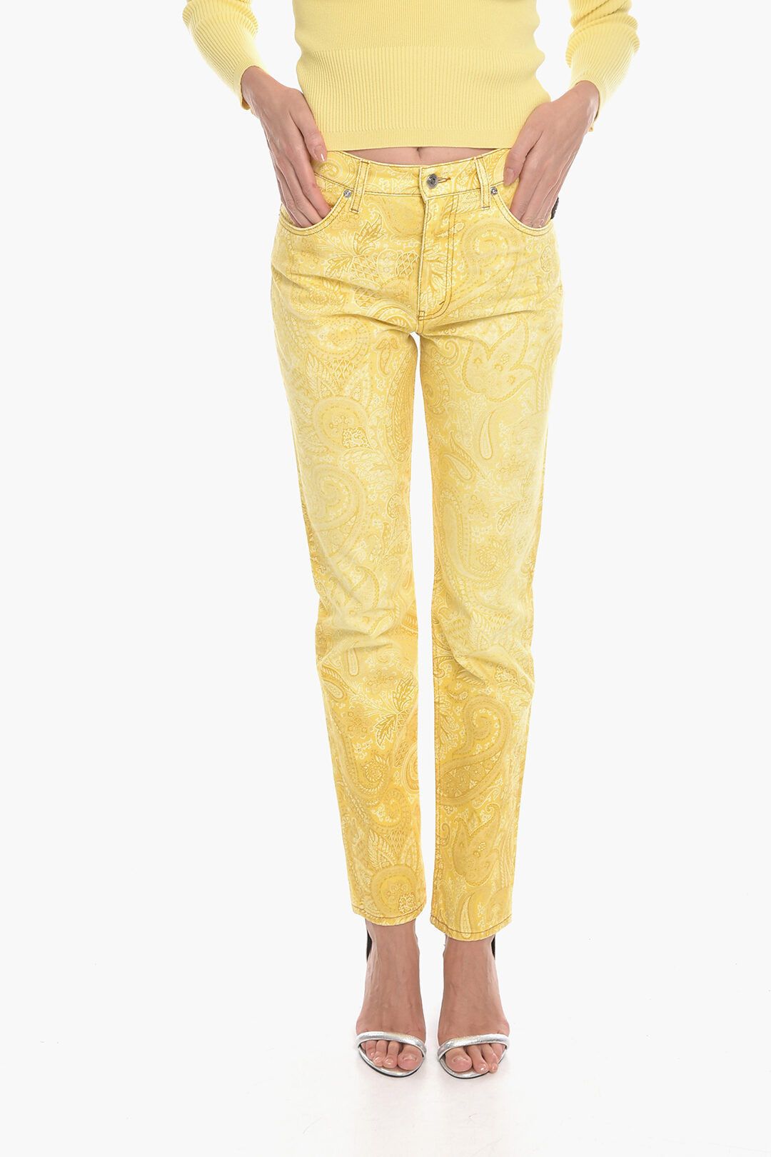 image of Etro Og1Mm0124 Denim In Yellow, Women's (Size 30)