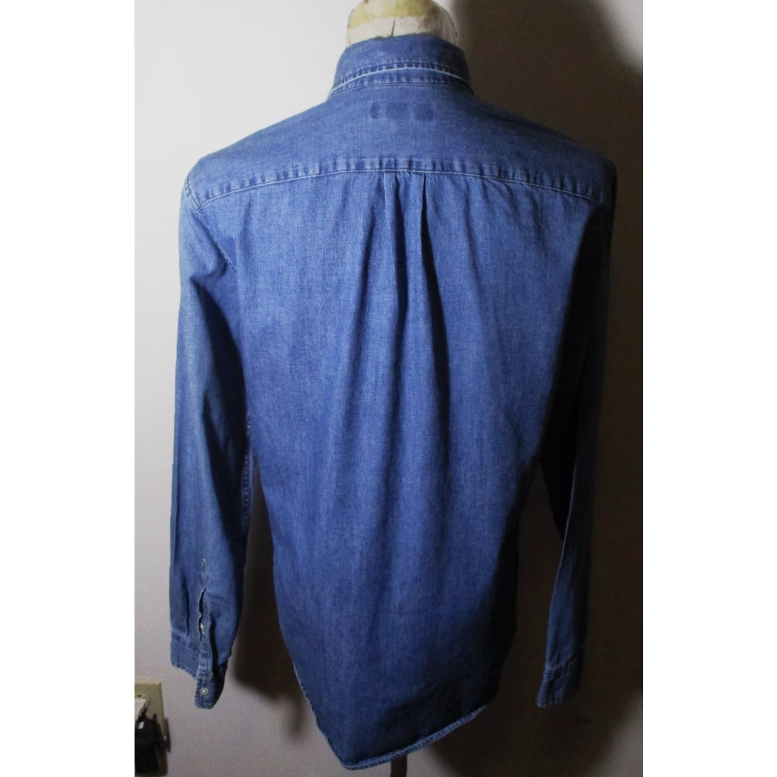 J.Crew J.CREW Mercantile Blue Long Sleeve Denim Shirt Women's S Casual Shirt Denim 100% Cotton Regular Fit Pockets Button Front Size S / US 4 / IT 40 - 5 Thumbnail