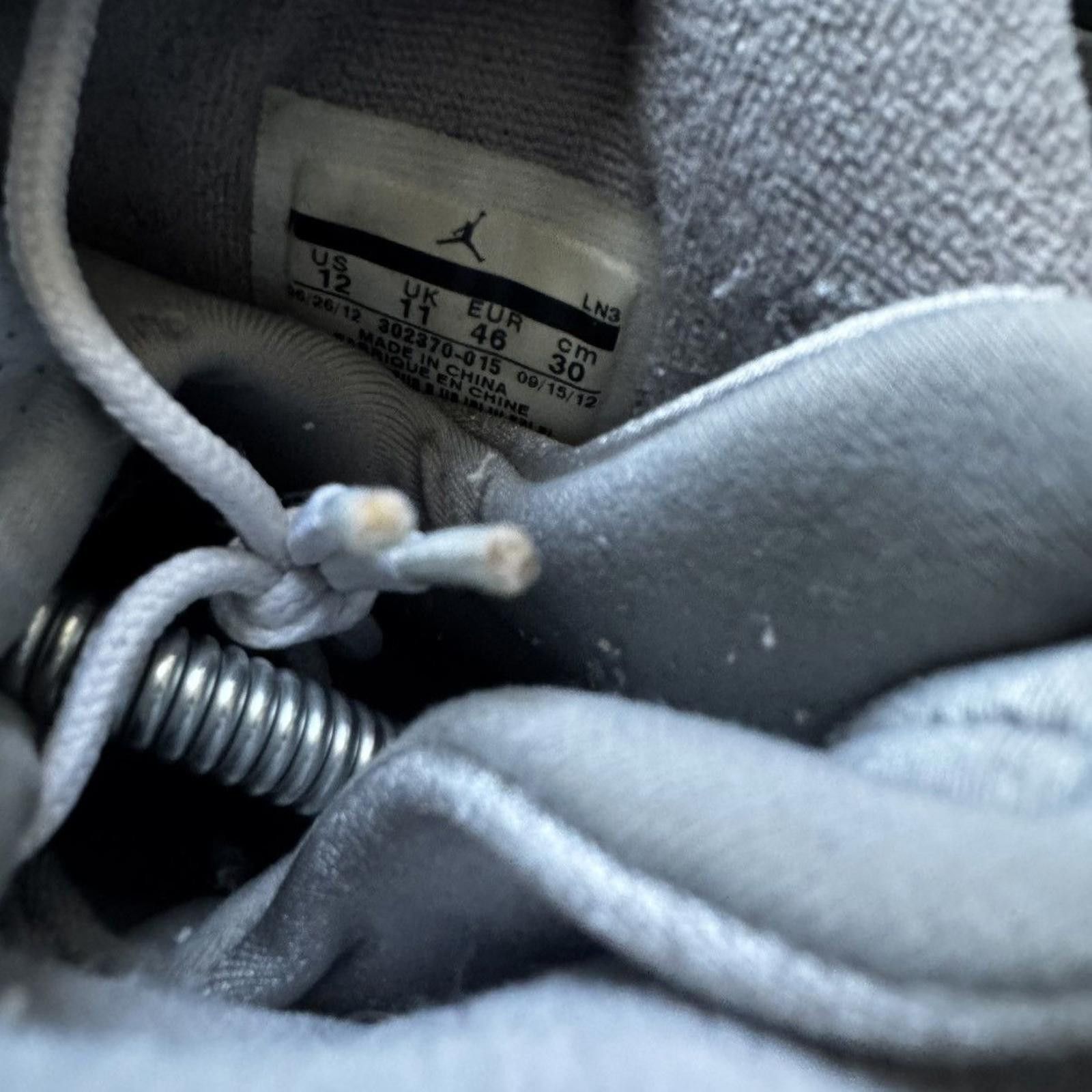 Nike NIKE • JORDAN 9 Retro "2012 Cool Grey" (12M) Size US 12 / EU 45 - 5 Thumbnail