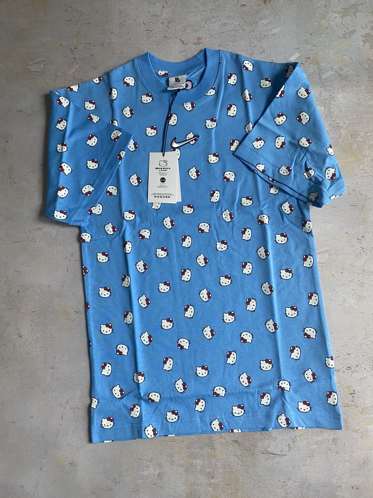 Nike Nike x Hello Kitty Blue T-shirt Size US S / EU 44-46 / 1 - 2 Thumbnail