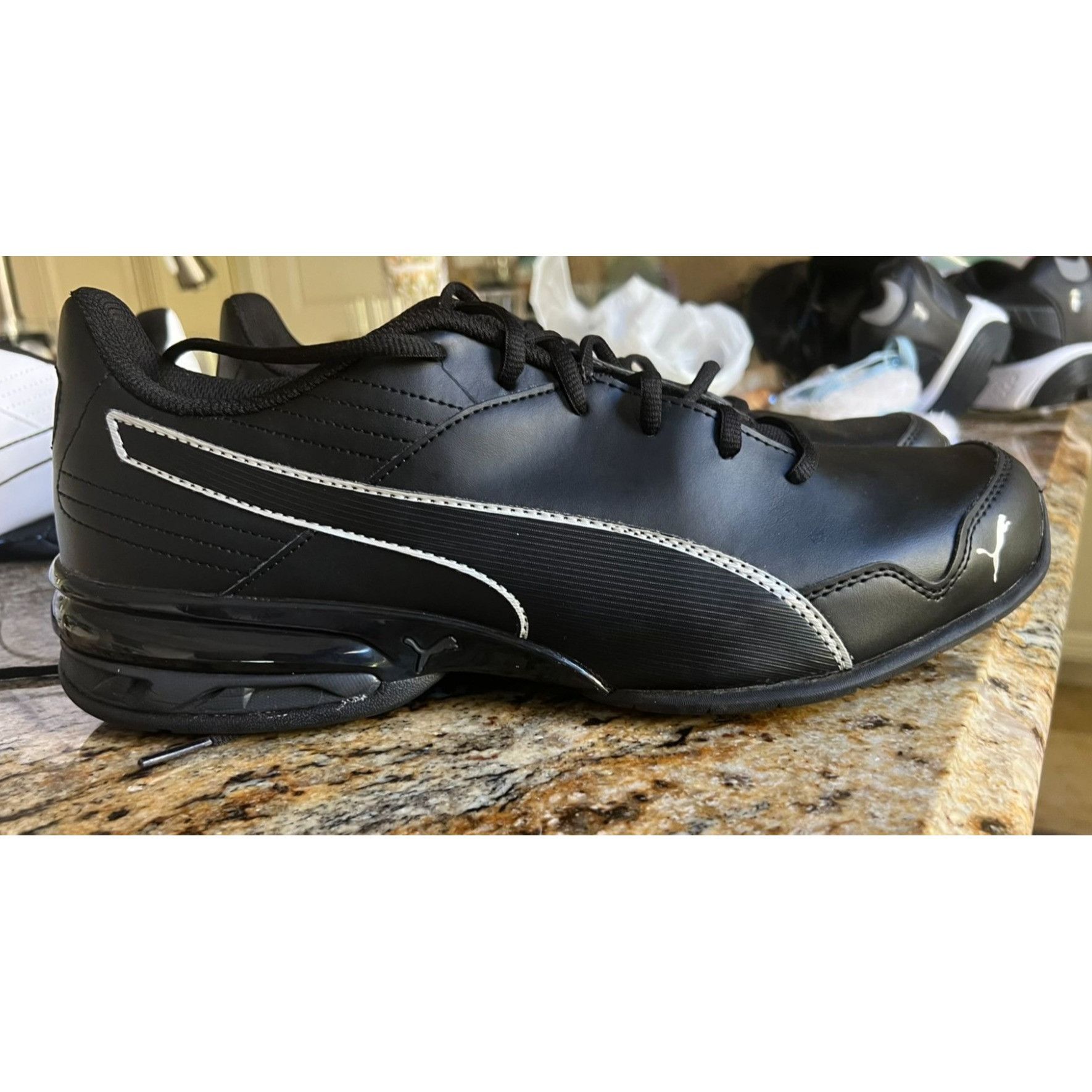 Puma Puma Mens White & Black Athletic Shoes With Cushioned Soles Size US 13 / EU 46 - 9 Thumbnail