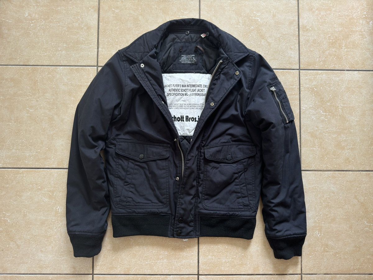 Bomber Jacket × Schott × Streetwear Vintage Scott Flyer'sman