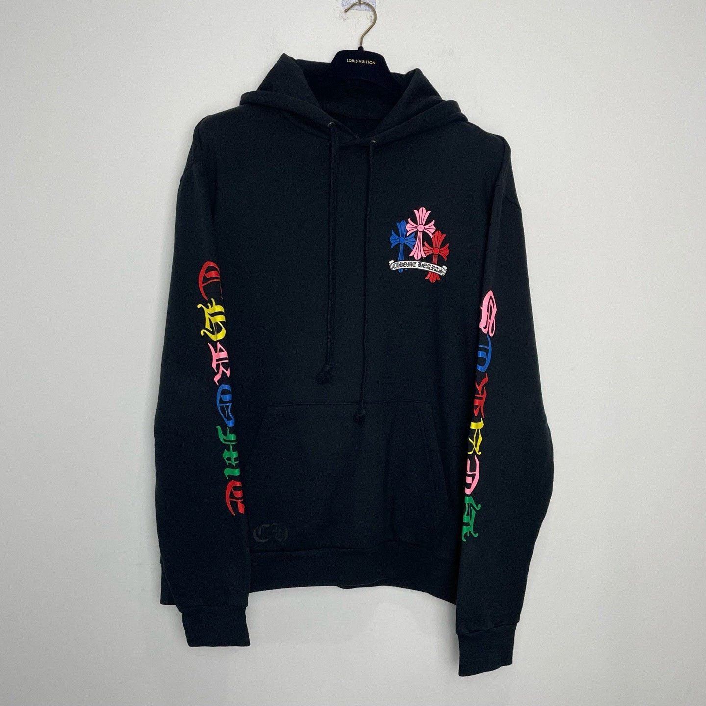 Chrome Hearts Chrome Hearts Black Rainbow Cross Print Hoodie Size US L / EU 52-54 / 3 - 1 Thumbnail
