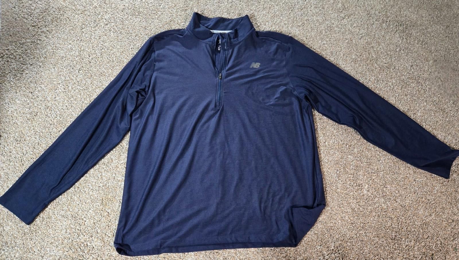 New Balance New Balance Shirt Pullover 1/4 Zip Activewear Mens 2XL Blue Size US XXL / EU 58 / 5 - 1 Thumbnail