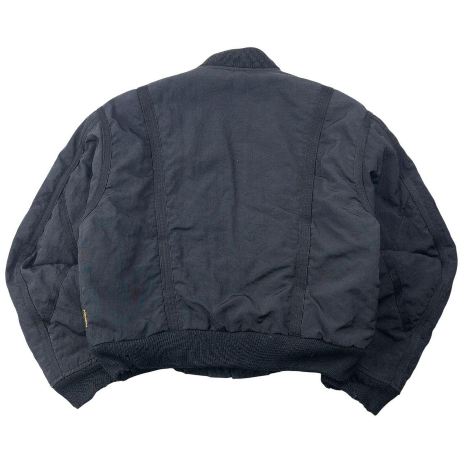 Other Vintage Armani Jeans Ballistic Nylon Padded Bomber Jacket XL Size US XL / EU 56 / 4 - 3 Thumbnail