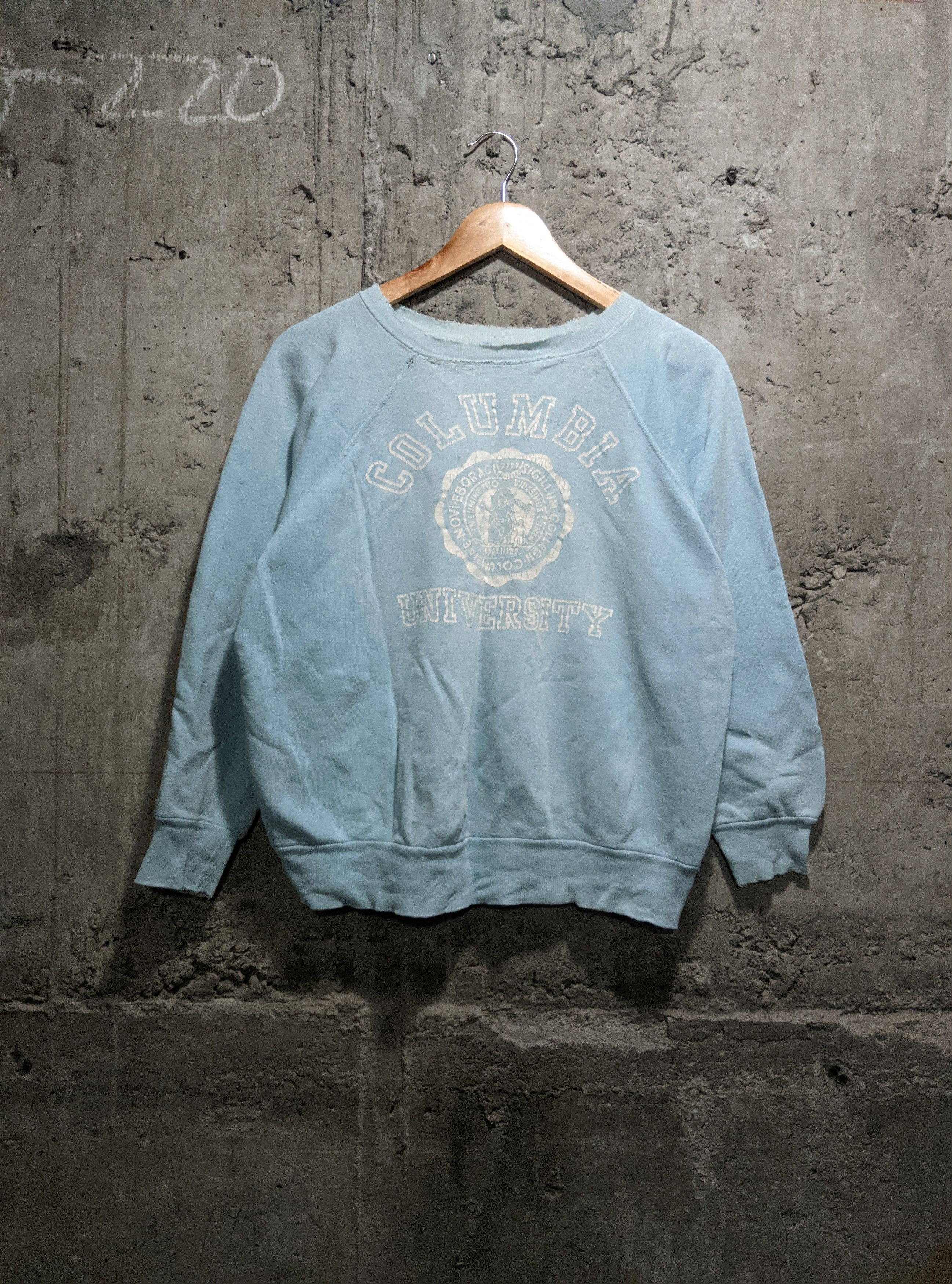 Vintage 50s 60s Columbia university thrashedsweatshirt