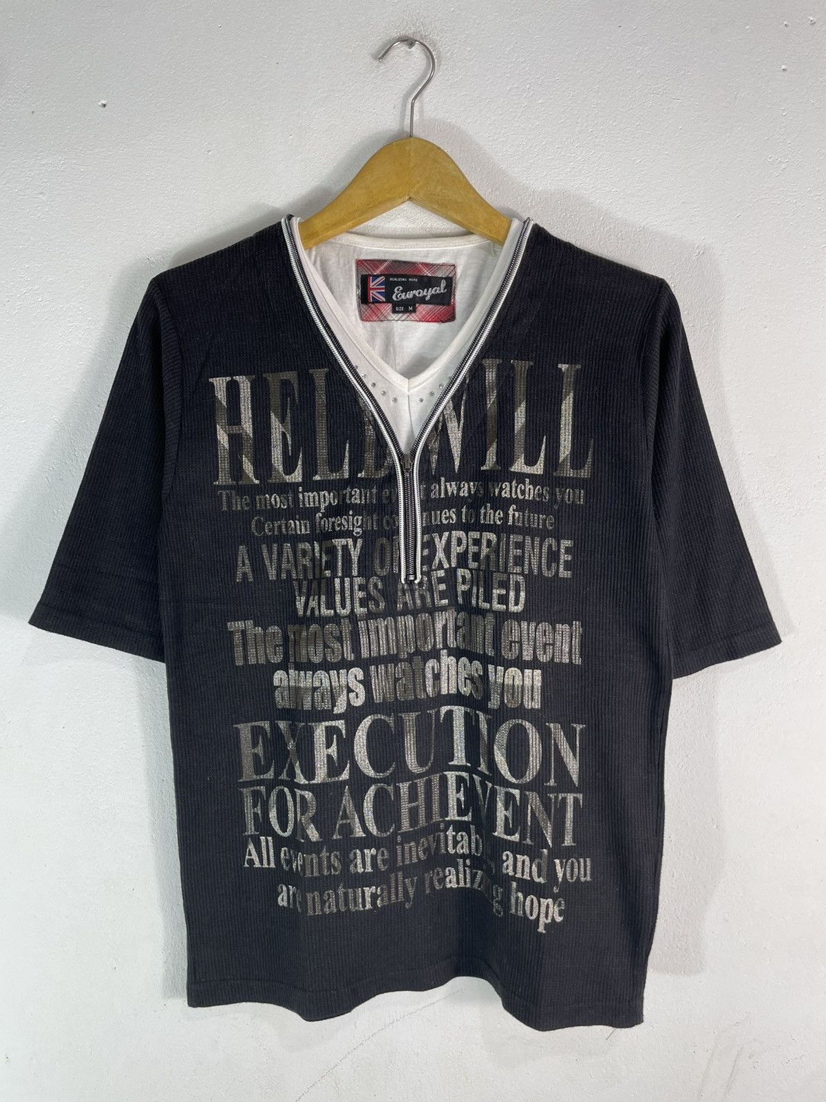 If Six Was Nine 2000s Japanese archive Vkei Floral Graphic V-Neck