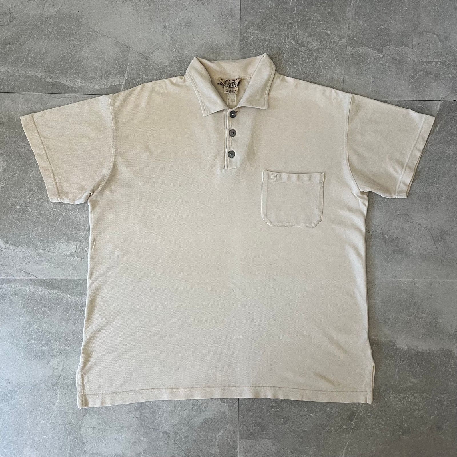 Hermes Vintage Hermès Men’s Polo Shirt – Size XXL – Made in Italy Size US XXL / EU 58 / 5 - 2 Thumbnail