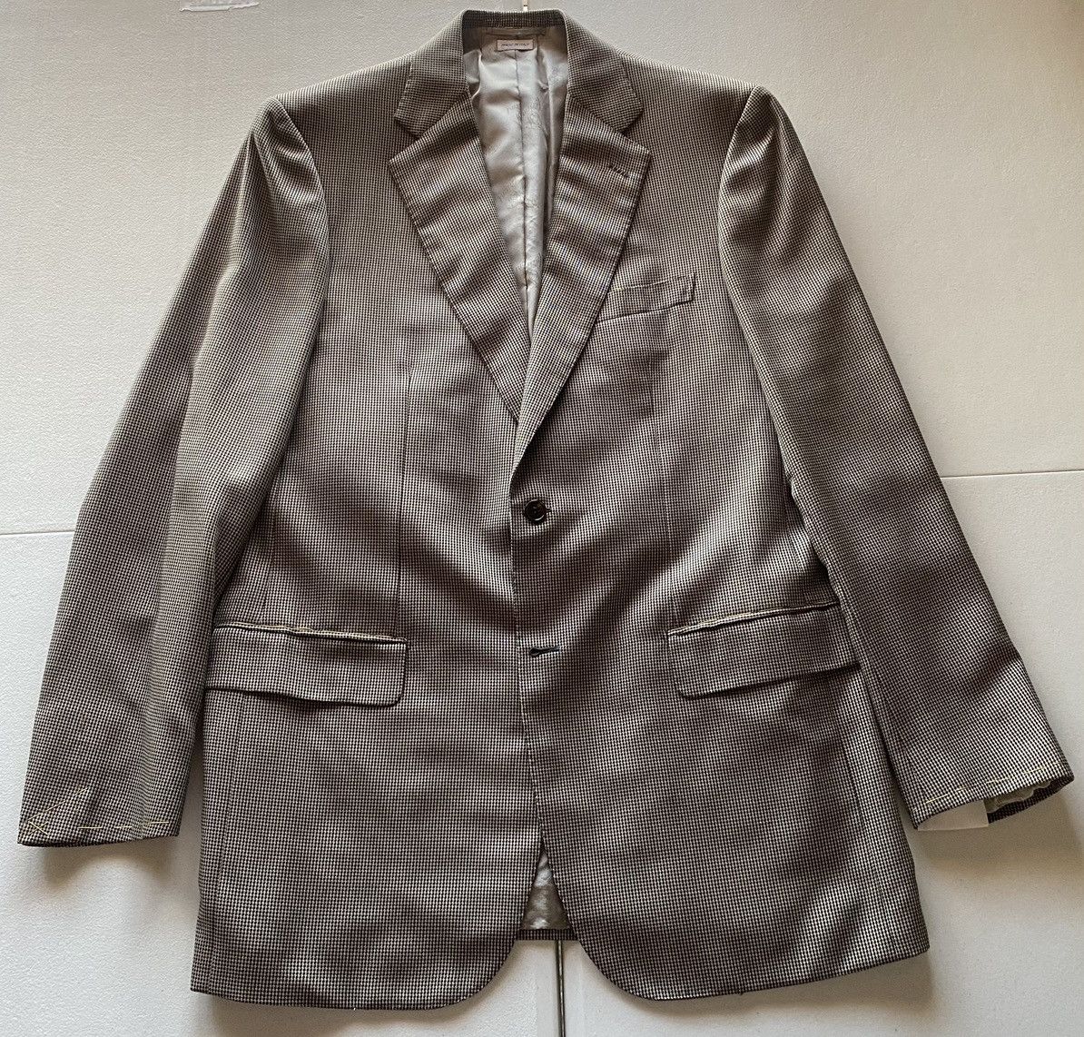 Brioni Brioni 🇮🇹 brown houndstooth wool/silk sport coat 42L NWT 6K Size 42L - 1 Thumbnail