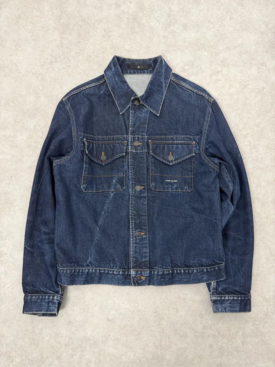 Stone Island 2000s Stone Island Brut Navy Denim Jacket Size US M / EU 48-50 / 2 - 5 Thumbnail