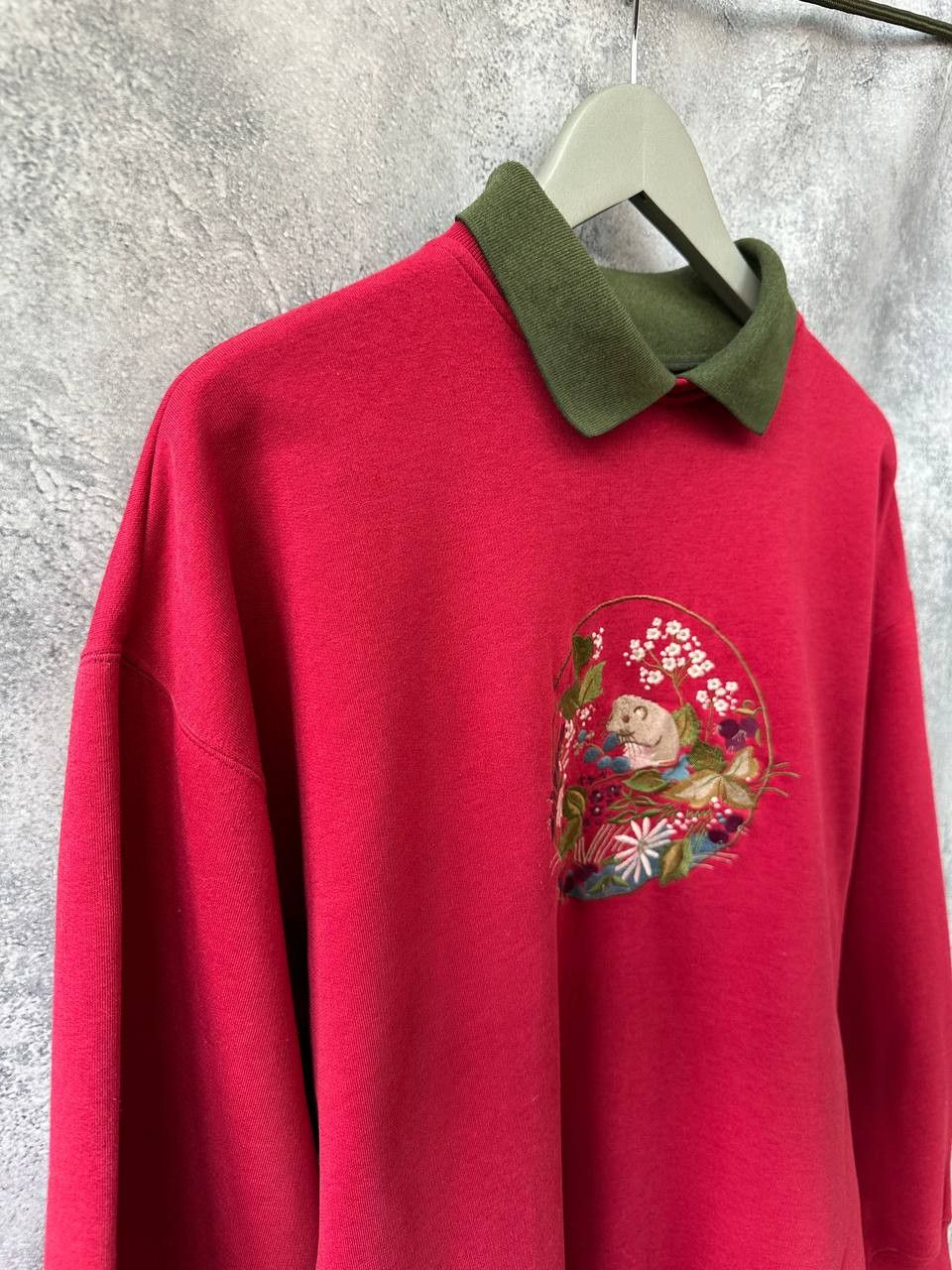 Other Tulchan Vintage Polo Sweater "Beaver" Jumper Long Sleeve Size L / US 10 / IT 46 - 4 Thumbnail