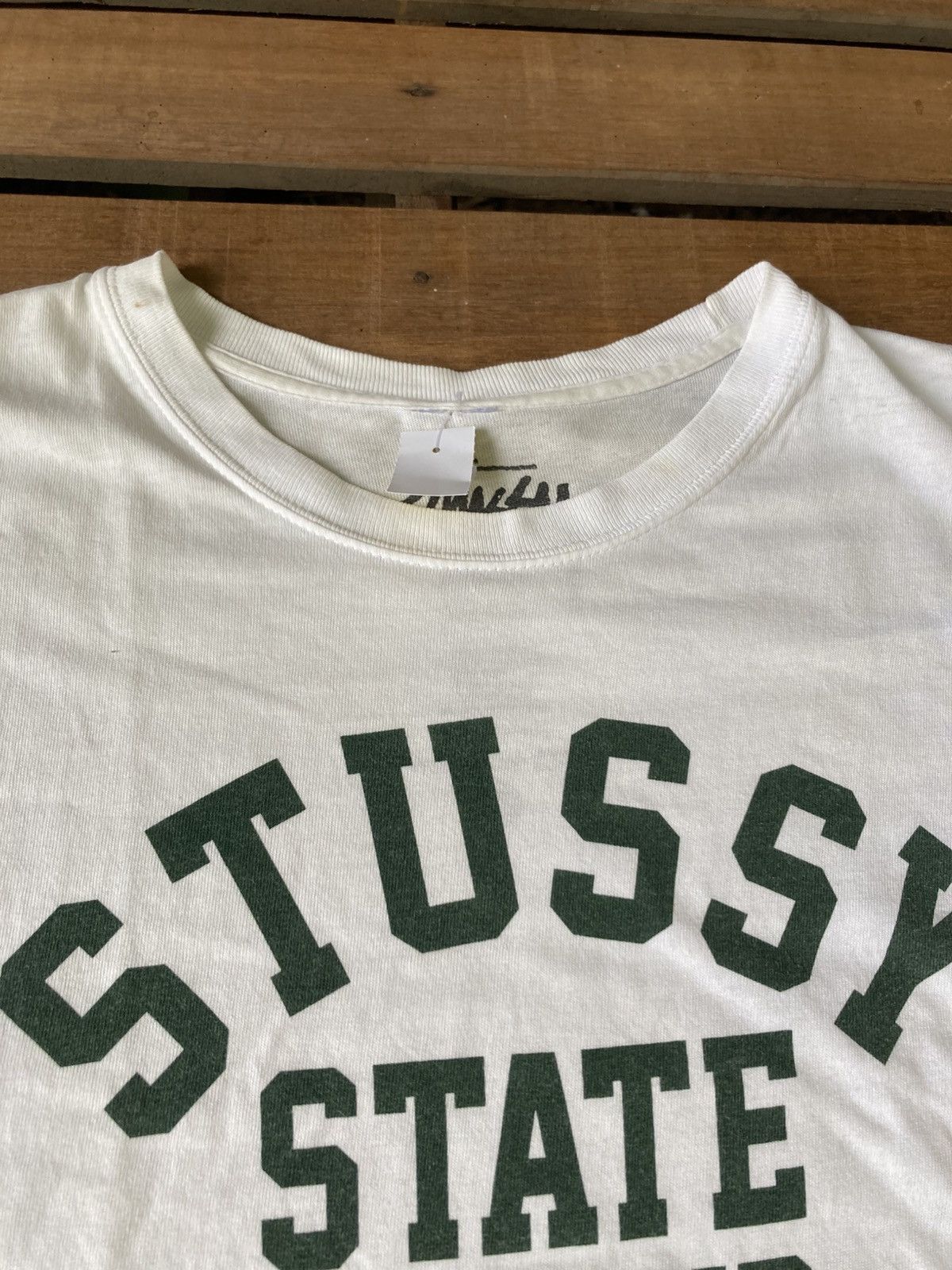 Stussy Vintage Stussy 1980 Crown King White T shirt Size US M / EU 48-50 / 2 - 4 Thumbnail