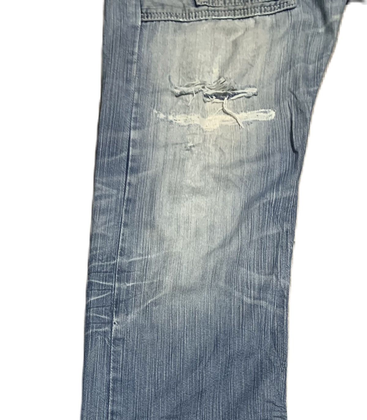 Edwin Vintage Edwin Work 503 Blue Trip Straight Jeans Distressed Size US 38 / EU 54 - 7 Thumbnail
