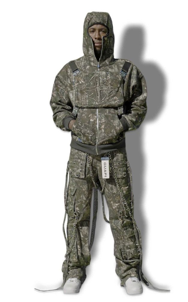 特価【デッドストック】guapi nba young boy コラボ ジャケット Streetwear NBA Youngboy X Guapi camo hoodie size Xs | Grailed