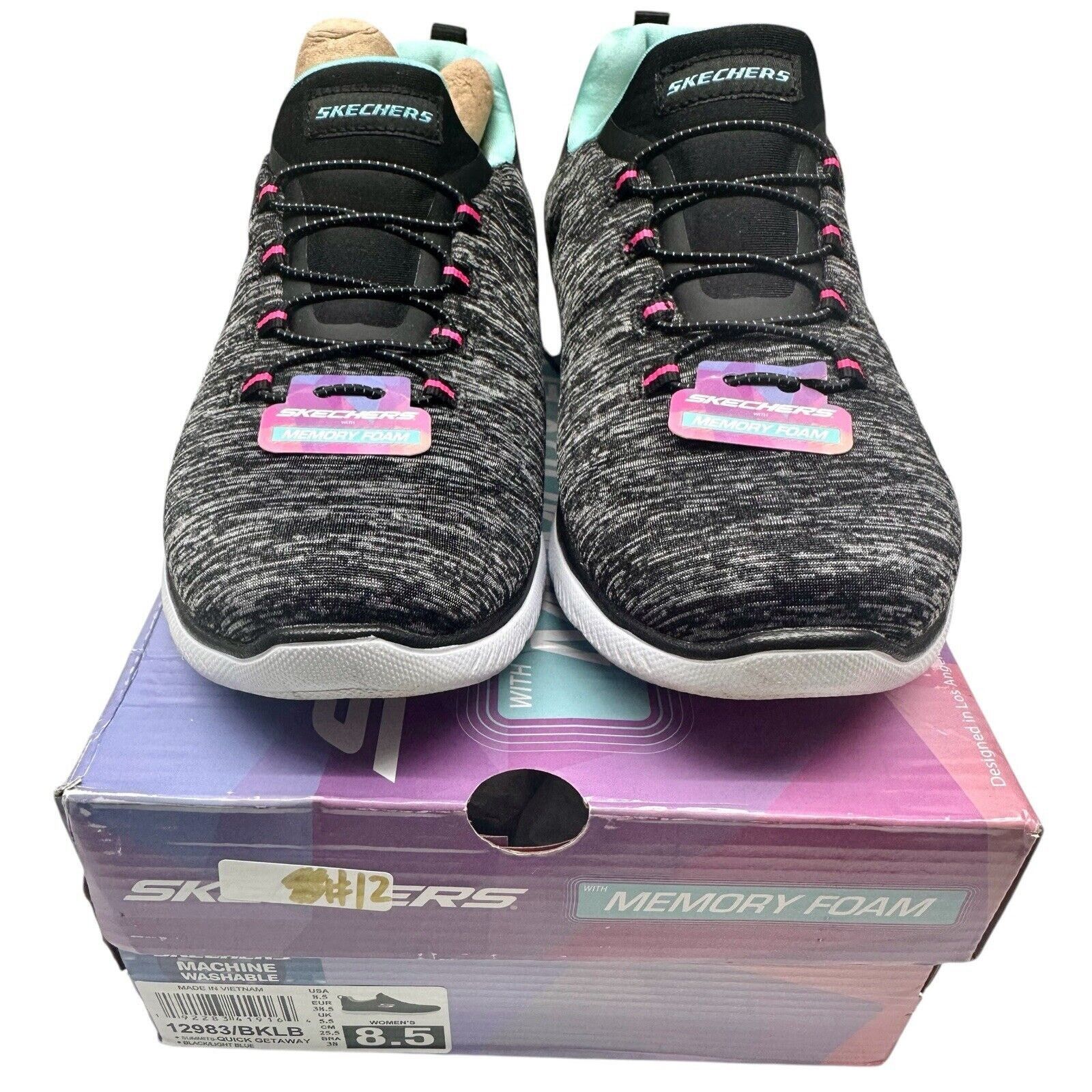SKECHERS Skechers Summits Quick Getaway Slip-On Shoe Women Sz 8.5 Blk Size US 8.5 / IT 38.5 - 4 Thumbnail