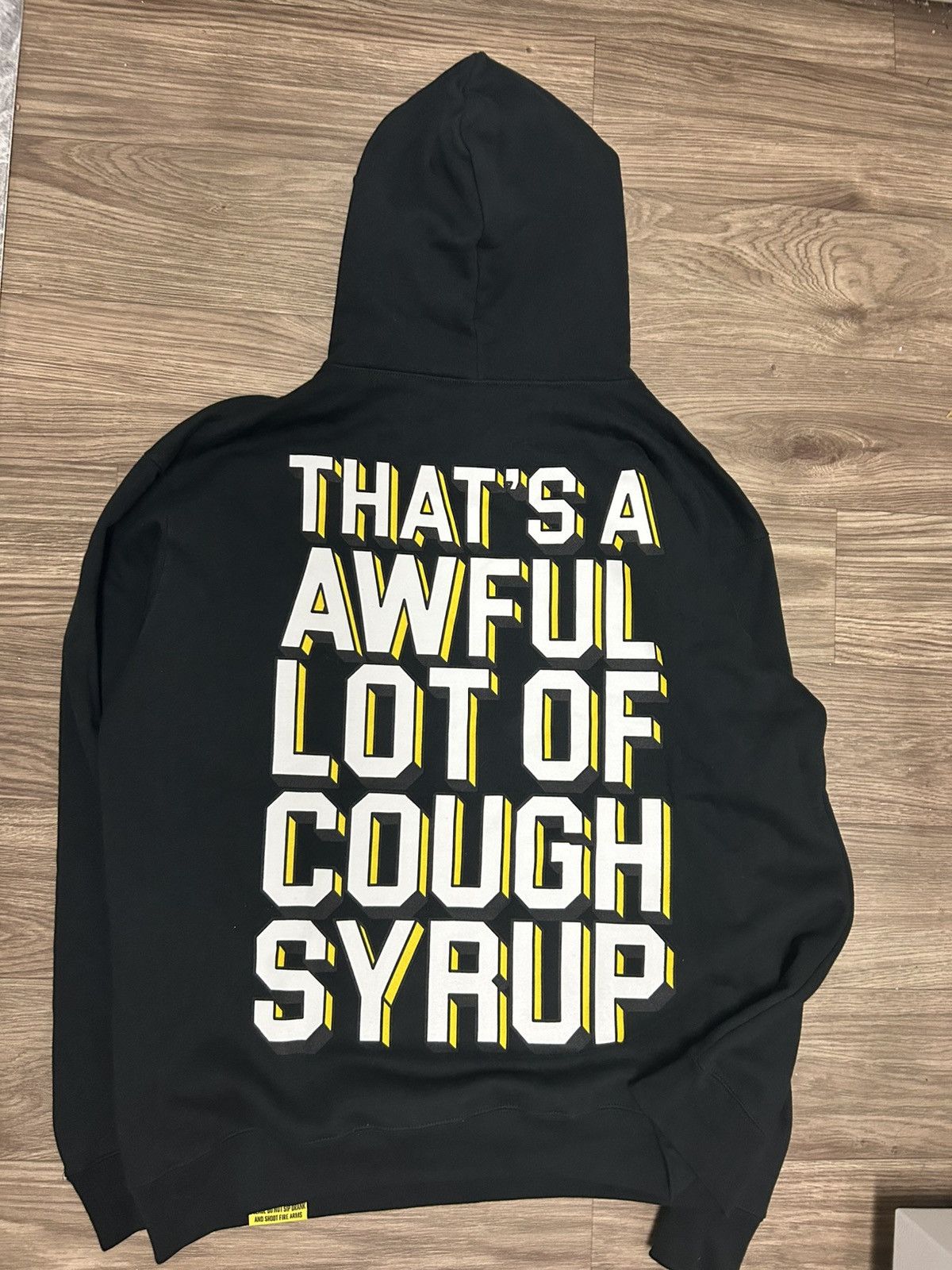 Awful Lot of Cough Syrup Cough Syrup Yellow Cartoon Hoodie Size US XL / EU 56 / 4 - 2 Thumbnail