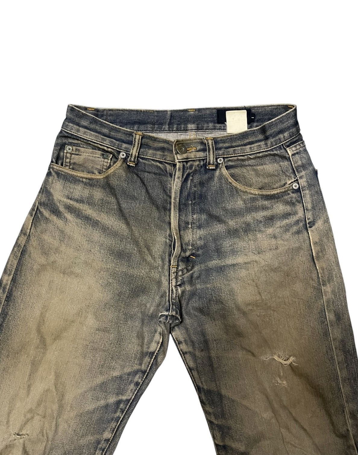 Yohji Yamamoto Distressed Denim Ined By Yohji Yamamoto Denim Pant Size US 30 / EU 46 - 5 Thumbnail
