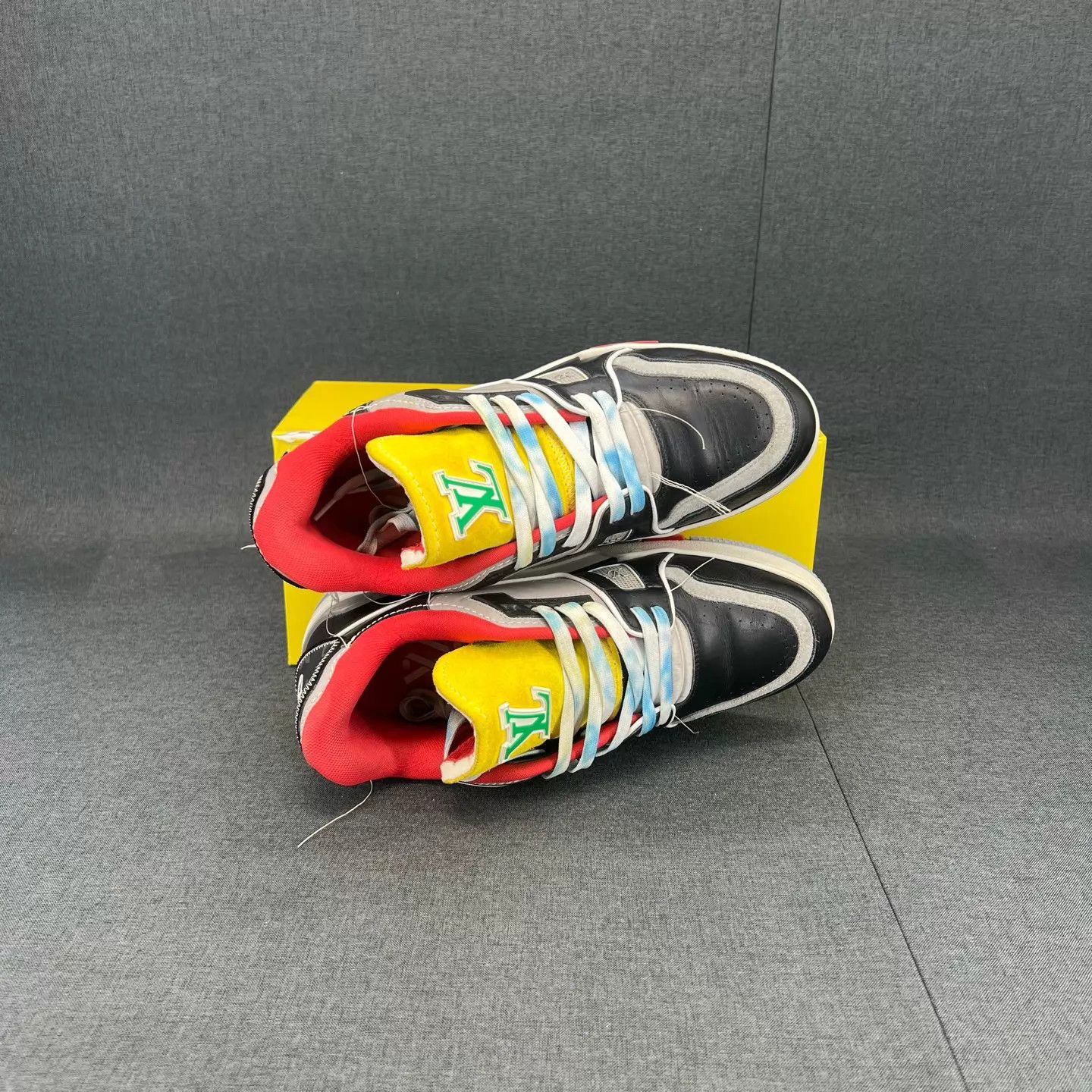 Louis Vuitton LV Trainer Yellow Red Show Style US 7.5 Size US 7.5 / EU 40-41 - 3 Thumbnail