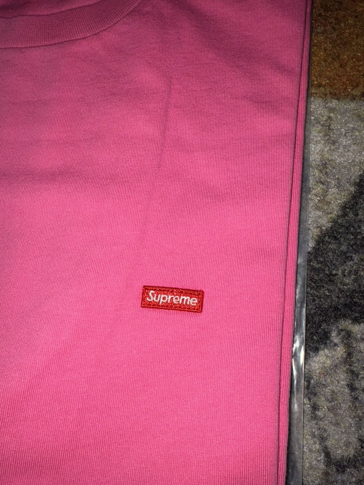 Supreme Supreme Small Box S/S Tee Pink Size US L / EU 52-54 / 3 - 2 Thumbnail