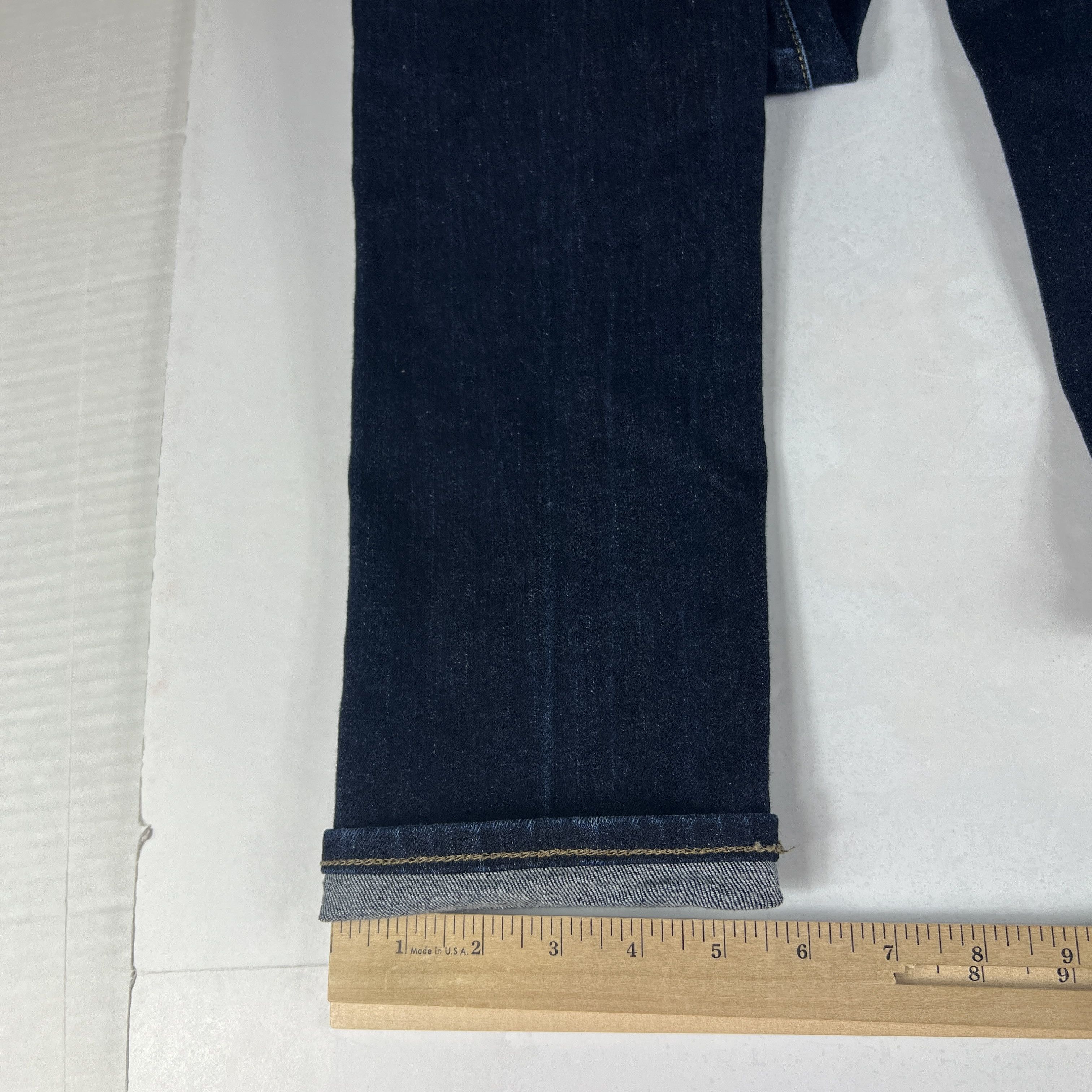 Uniqlo Uniqlo Jean Skinny Tapered Selvedge Kaihara Dark Blue Denim Size US 30 / EU 46 - 13 Thumbnail