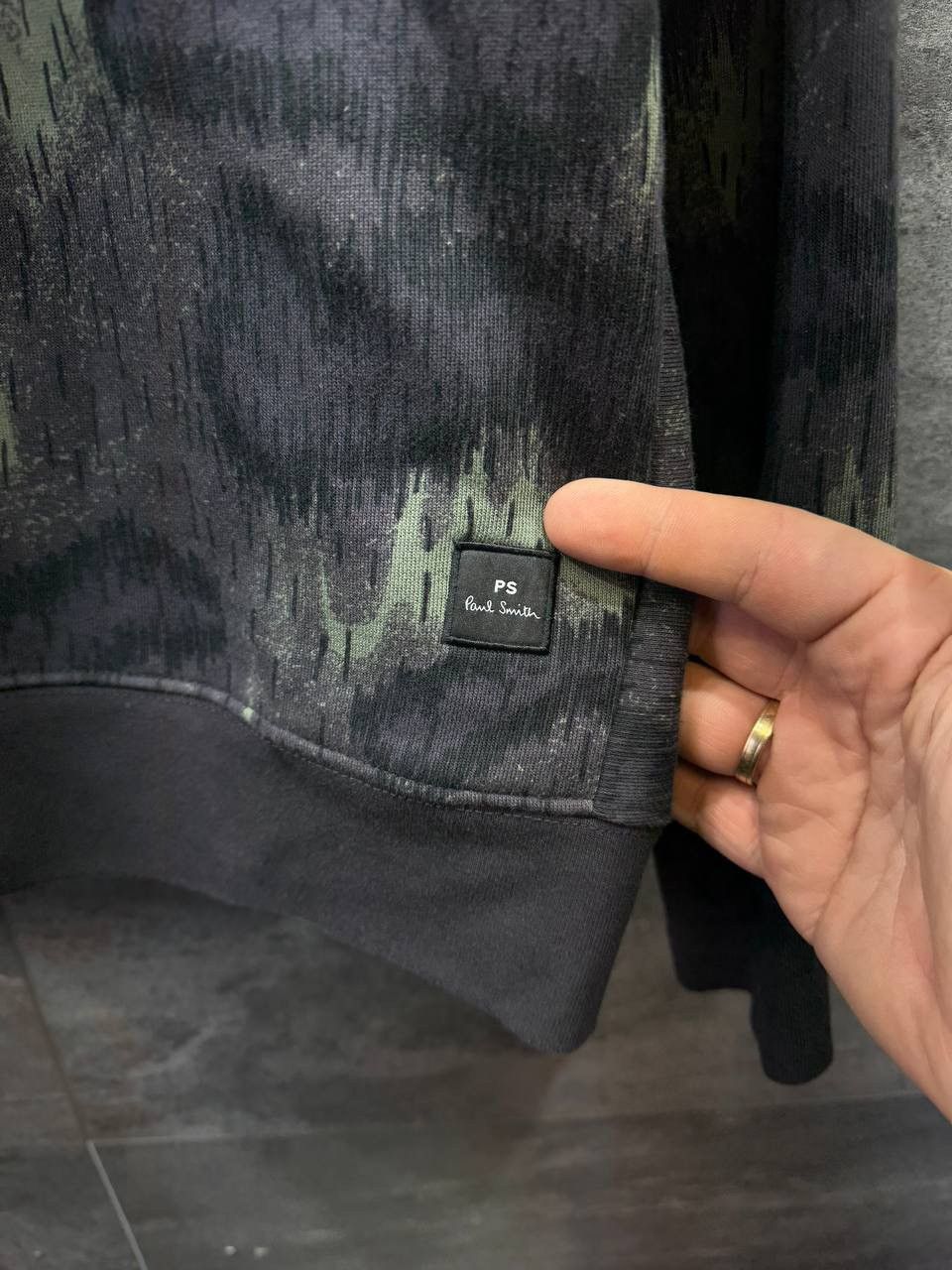 Paul Smith PAUL SMITH Camo Print Sweatshirt Military Black Green Size US XXL / EU 58 / 5 - 3 Thumbnail