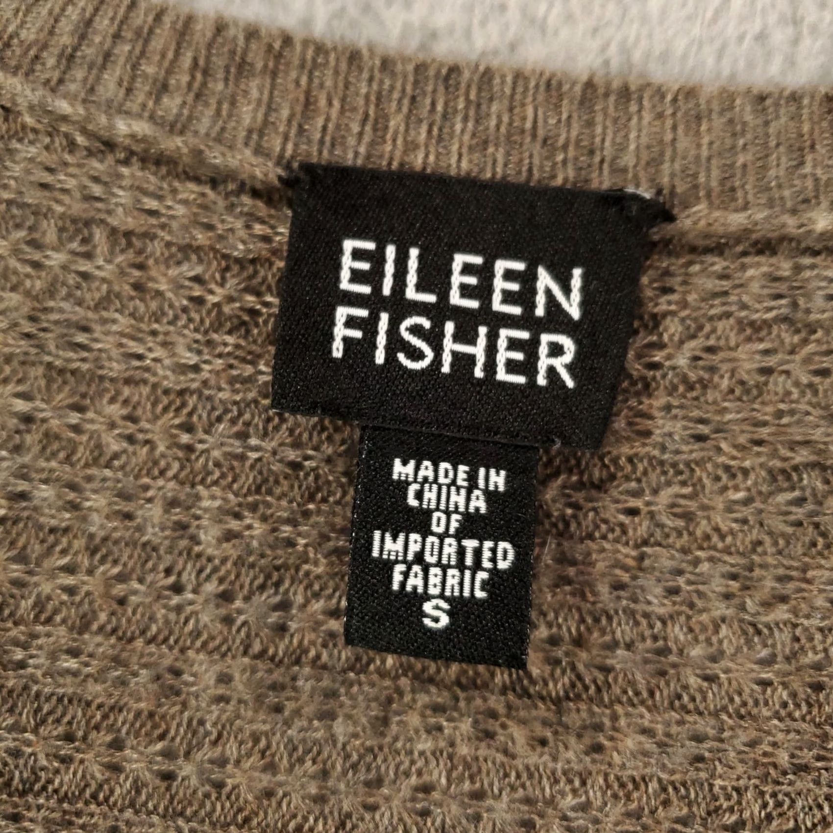 Eileen Fisher VINTAGE or not; original says No, so: Eileen Fisher Cardigan Womens Size Small Gray Brown Button Up Breathable Cardigan Womens Small Brown Breathable Size S / US 4 / IT 40 - 5 Thumbnail