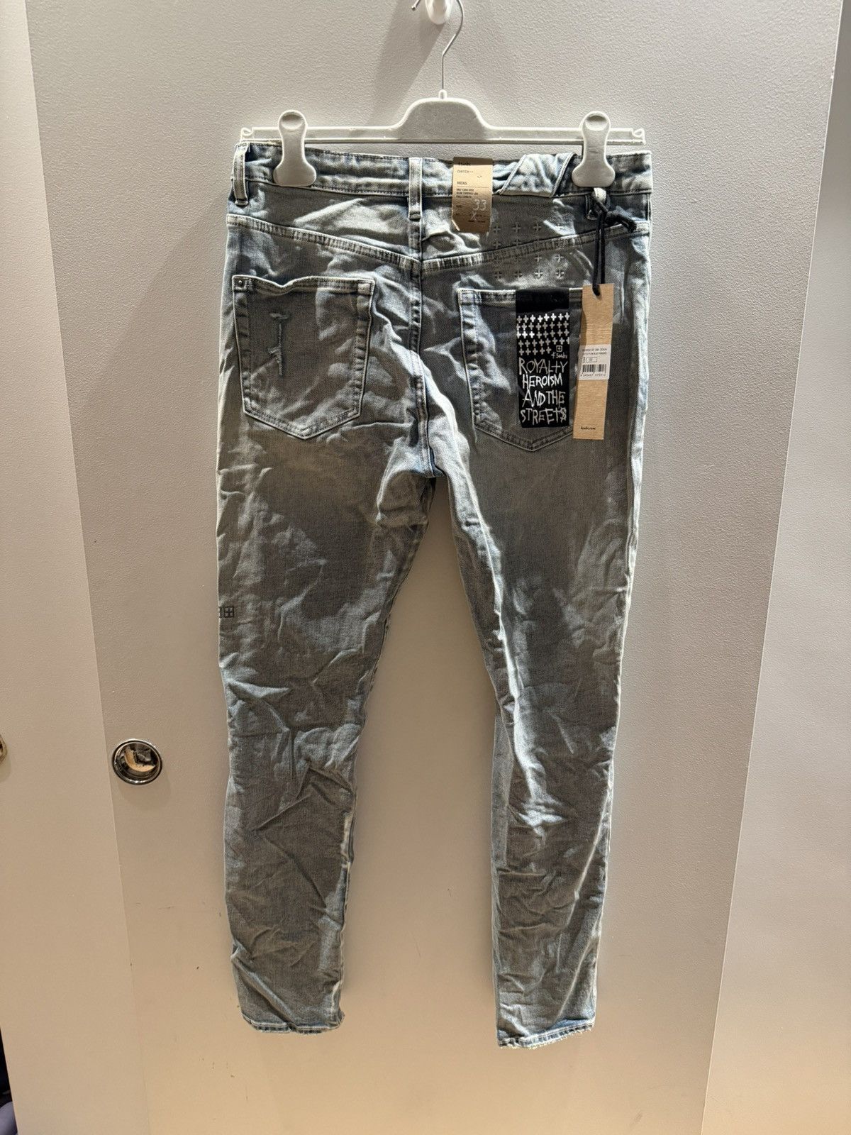 Ksubi Ksubi Chitch Punk Blue Thrashed Jeans Size 33 Size US 33 - 2 Thumbnail