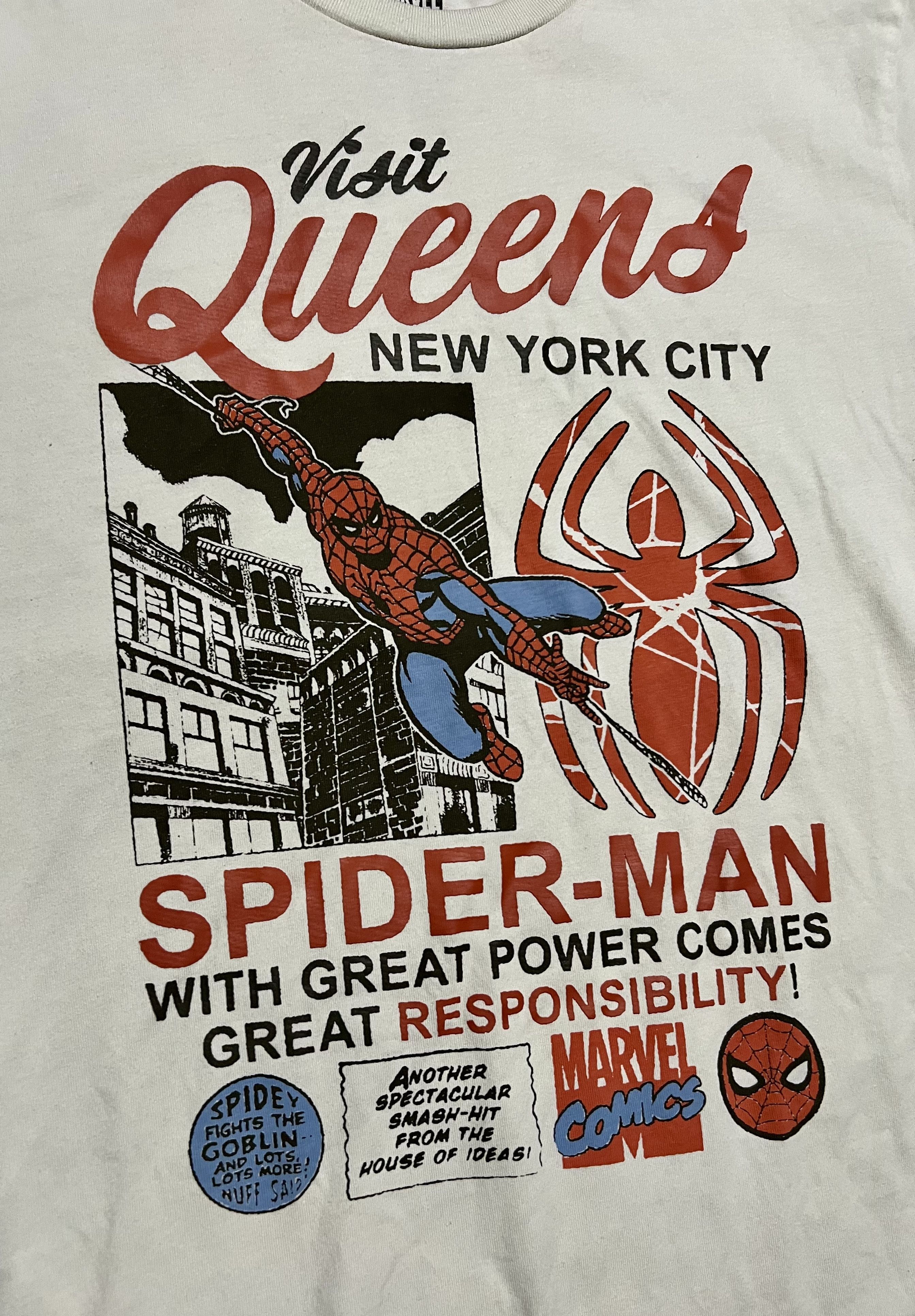 Marvel Comics Spider-Man Marvel Comics Queens NYC Graphic T-Shirt Size US XL / EU 56 / 4 - 2 Thumbnail