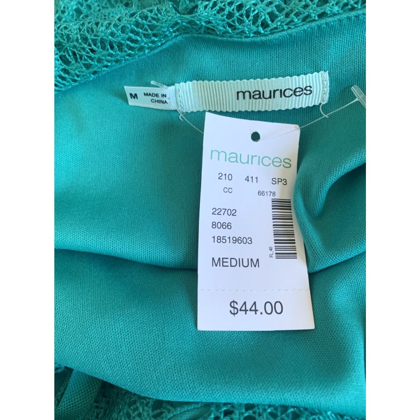 Vintage Maurices Maxi Tank Dress Belted Turquoise Green M Women Sleeveless Round Neck Long NWT Size M / US 6-8 / IT 42-44 - 7 Thumbnail