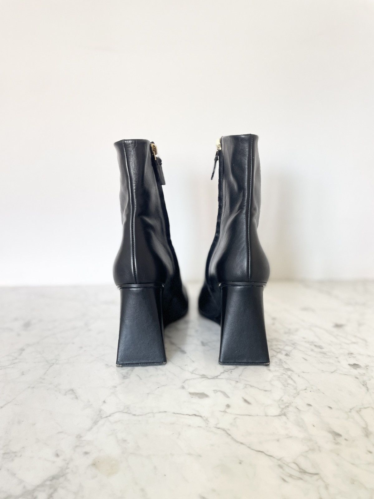 Other Souliers Martinez Leather Boots | Square Toe | Size 39 Size US 8.5 / IT 38.5 - 8 Thumbnail