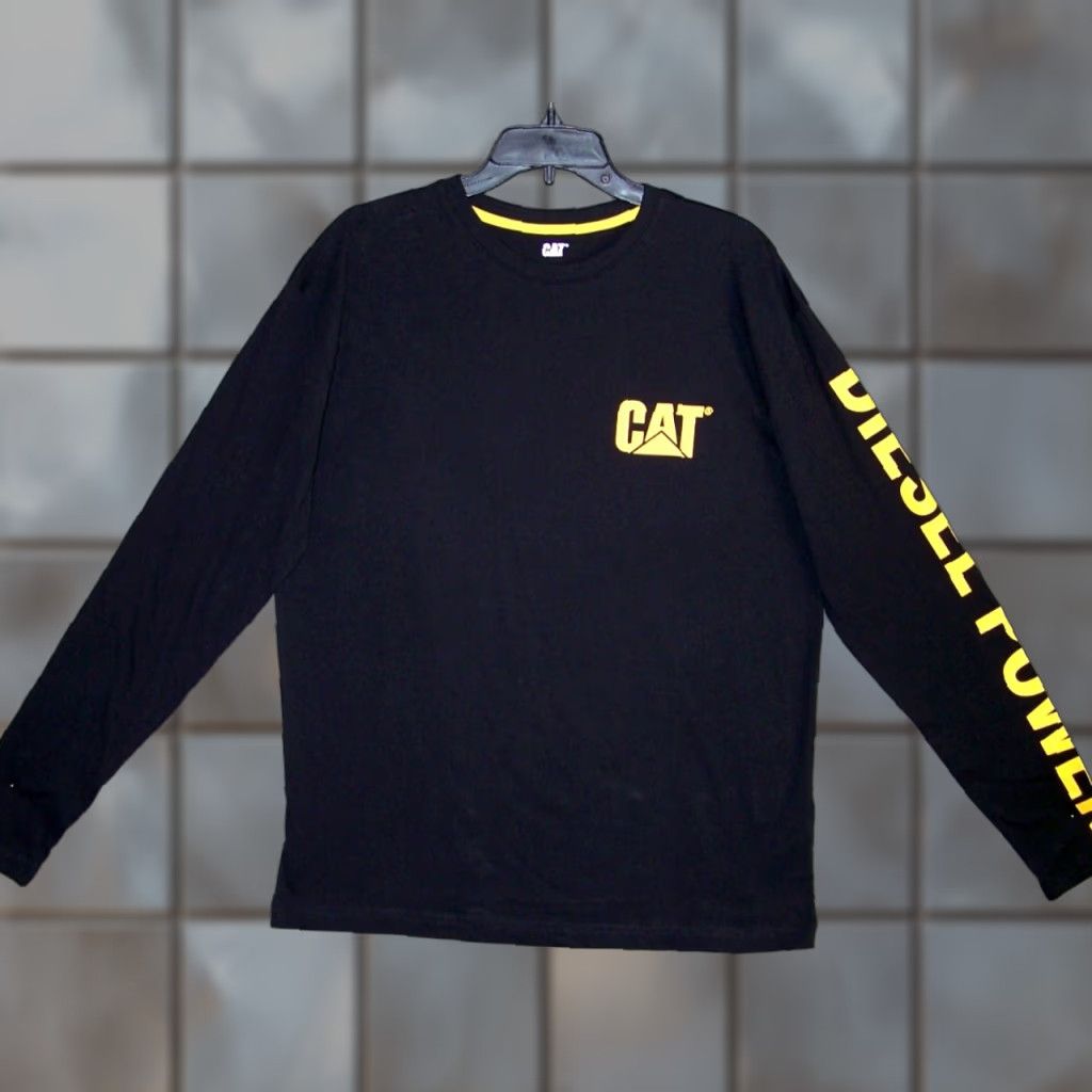 CAT Long Sleeve Graphic Shirt Adult Medium Black Diesel Power Mens