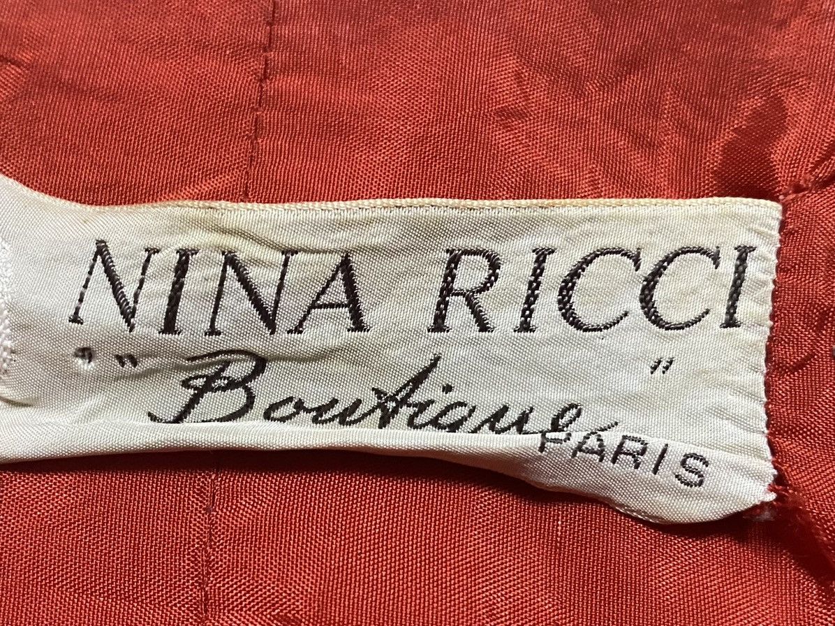 Nina Ricci 70-80’s Nina Ricci Boutique Archival Red Trench Coat Jacket Size S / US 4 / IT 40 - 10 Thumbnail