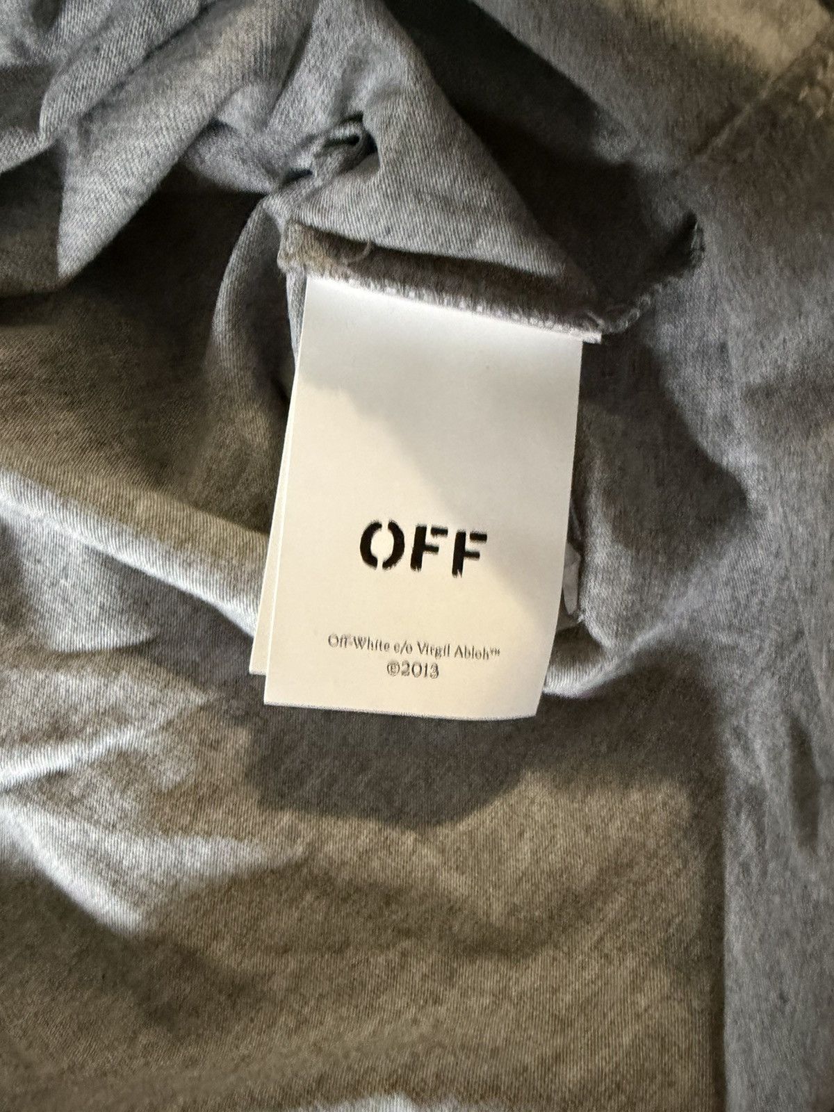 Off-White Off-White Chalk Arrow Skate Fit Tee Heather Grey Size XXL Size US XXL / EU 58 / 5 - 7 Thumbnail