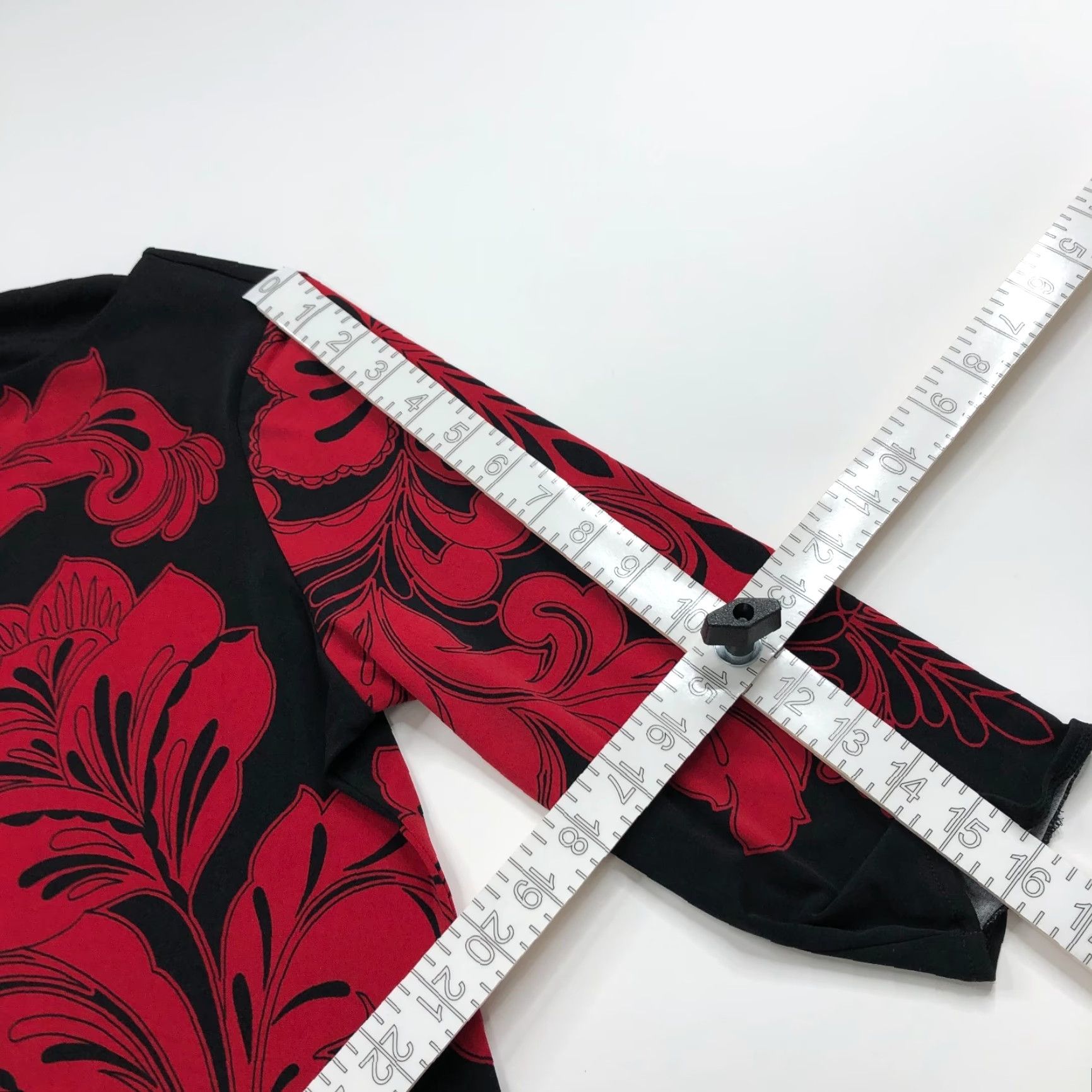 Vintage Chico's 3/4 Sleeve Women's 2P Petite Knee Length Floral Black Dress Size XS / US 0-2 / IT 36-38 - 5 Thumbnail