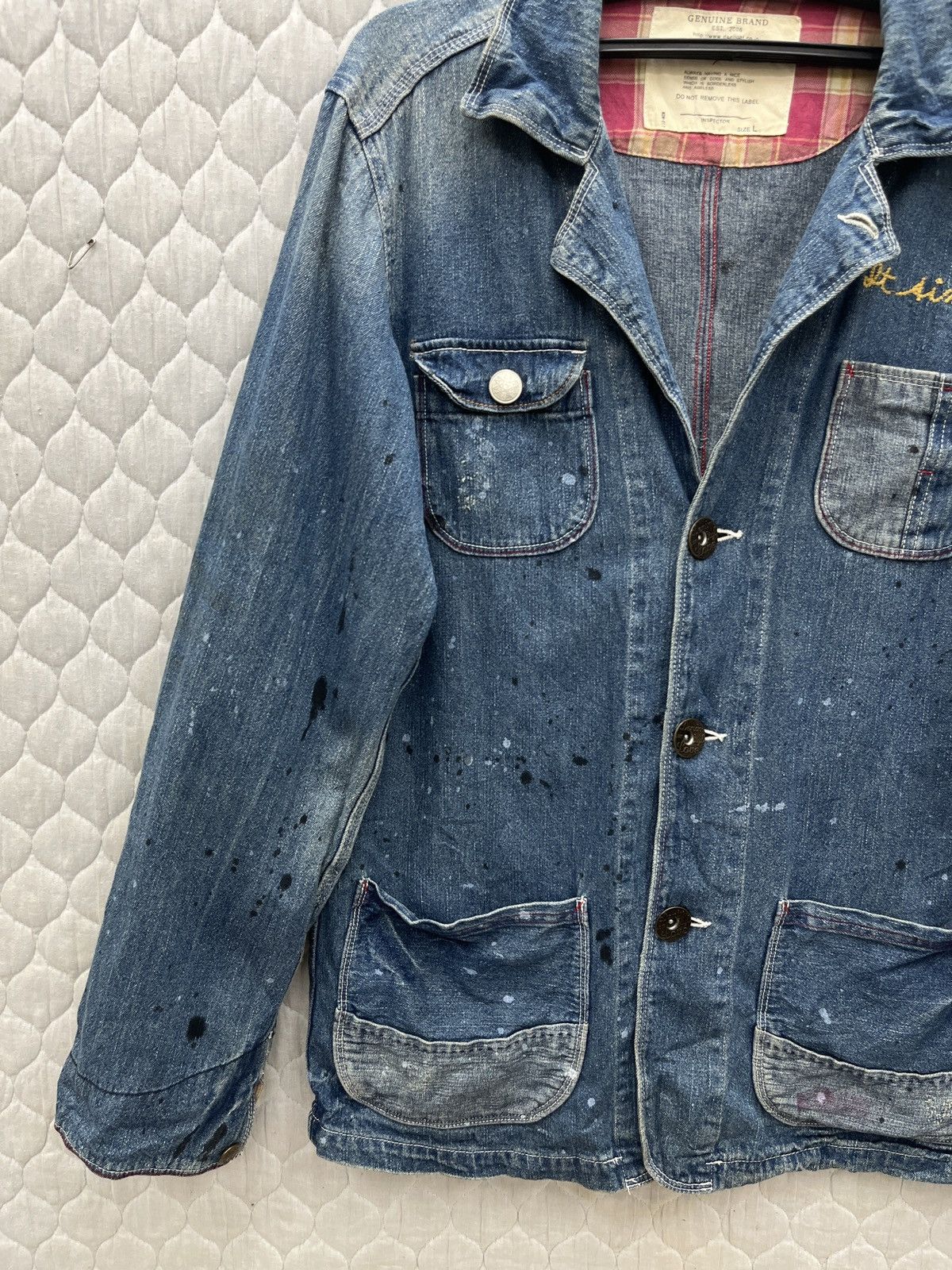 KOJIMA GENES 🔥🔥🔥ARCHIVE M2 SQUARED DENIM CHORE JACKET Size M / US 6-8 / IT 42-44 - 4 Thumbnail