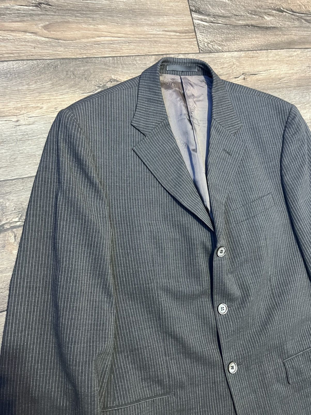 Versace Versace Collection Wool Grey Suit Set Blazer Trousers Size50 Size 42R - 3 Thumbnail