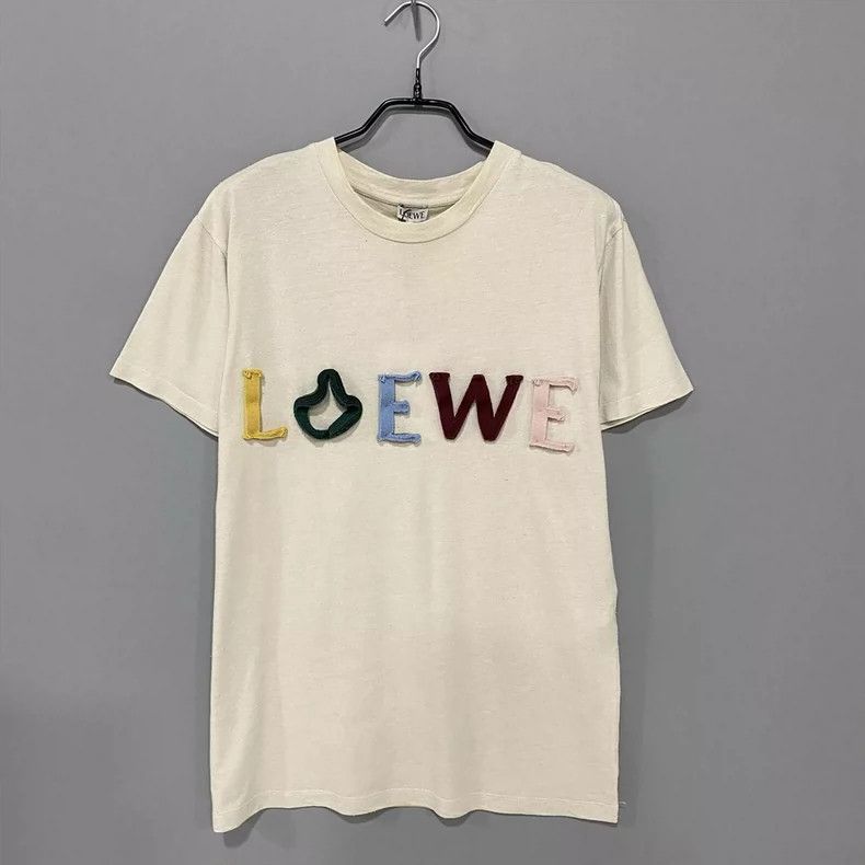 Loewe Loewe Beige patch color logo short sleeve Size XS / US 0-2 / IT 36-38 - 2 Thumbnail