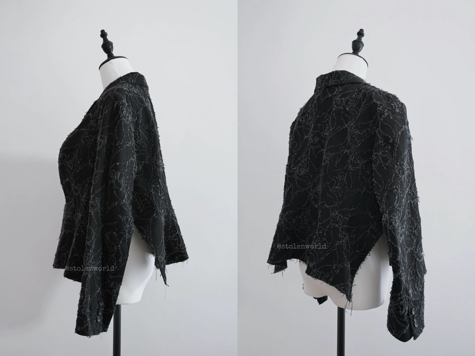 Comme des Garcons COMME DES GARÇONS 2023SS Deconstructed Denim Split Blazer Size XS / US 0-2 / IT 36-38 - 6 Thumbnail