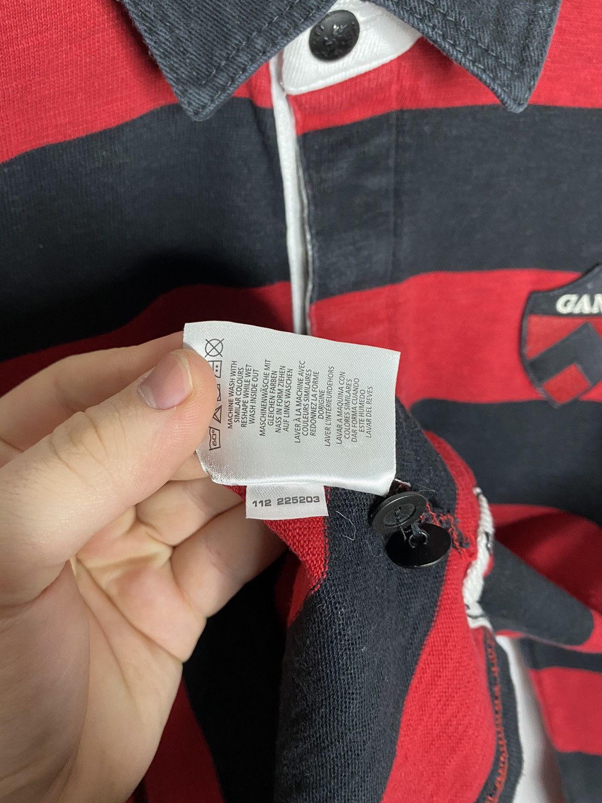 Gant × Vintage Vintage GANT Polo Rugby Long Sleeve Striped Y2K Hype Size US L / EU 52-54 / 3 - 8 Thumbnail