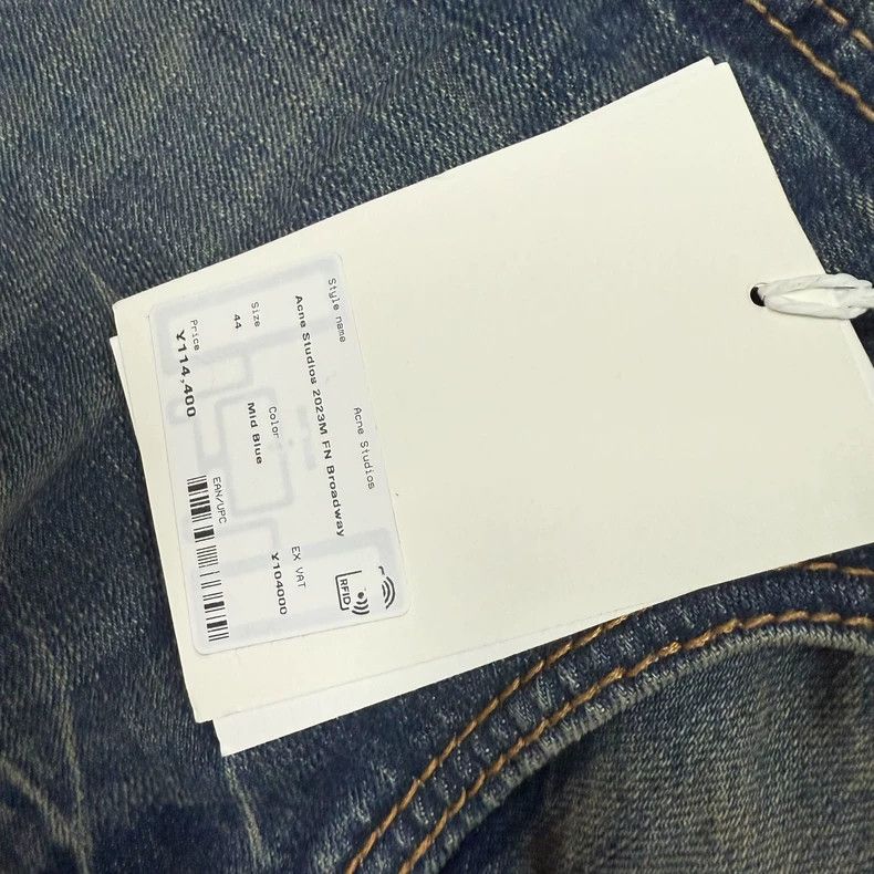 Acne Studios acne studios 24 New Washed Cat's Moustache Mud Dye Denim S Size US 44 / EU 60 - 2 Thumbnail