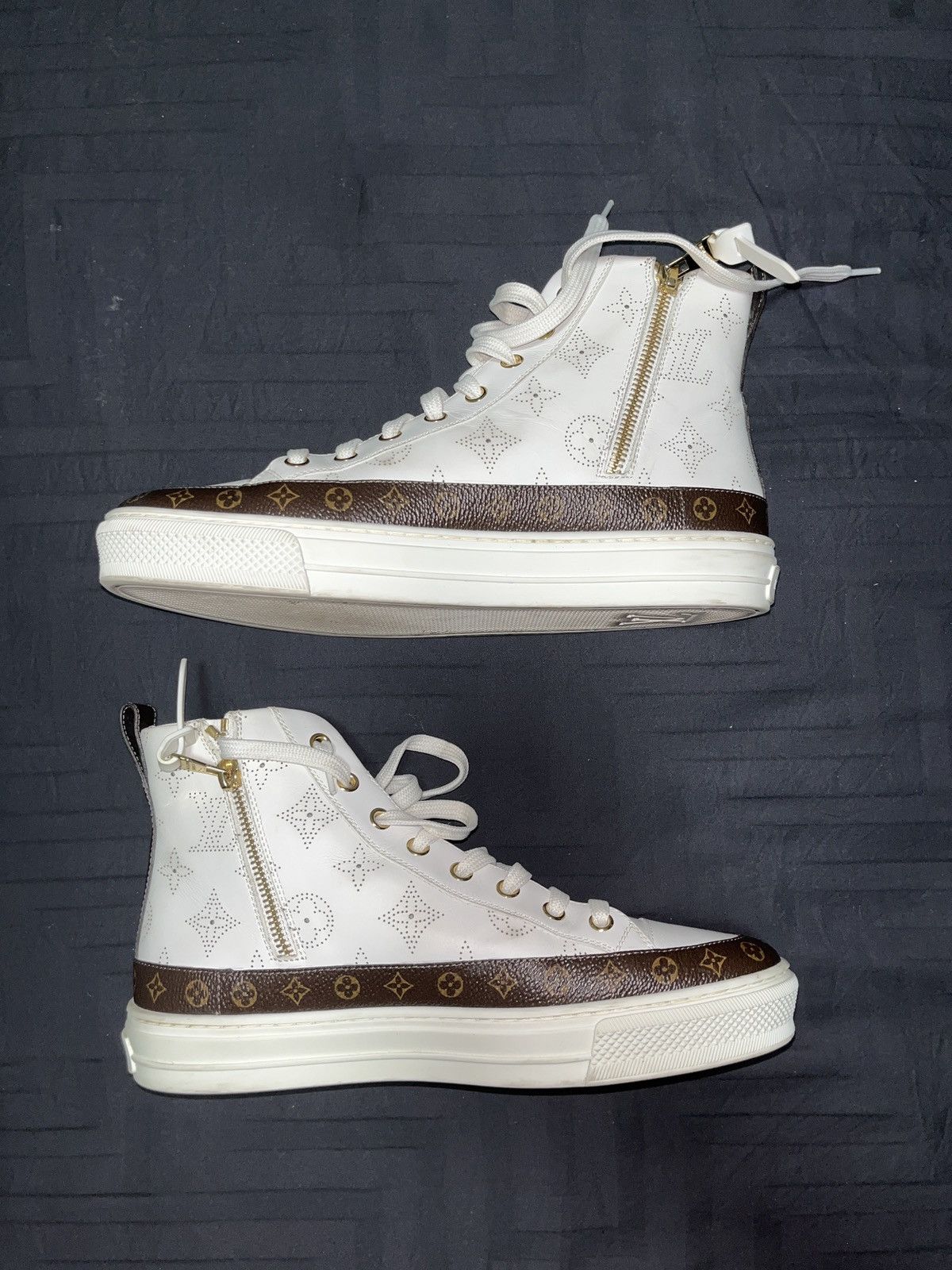 Louis Vuitton Louis Vuitton High Top Sneakers Size US 7 / IT 37 - 2 Thumbnail