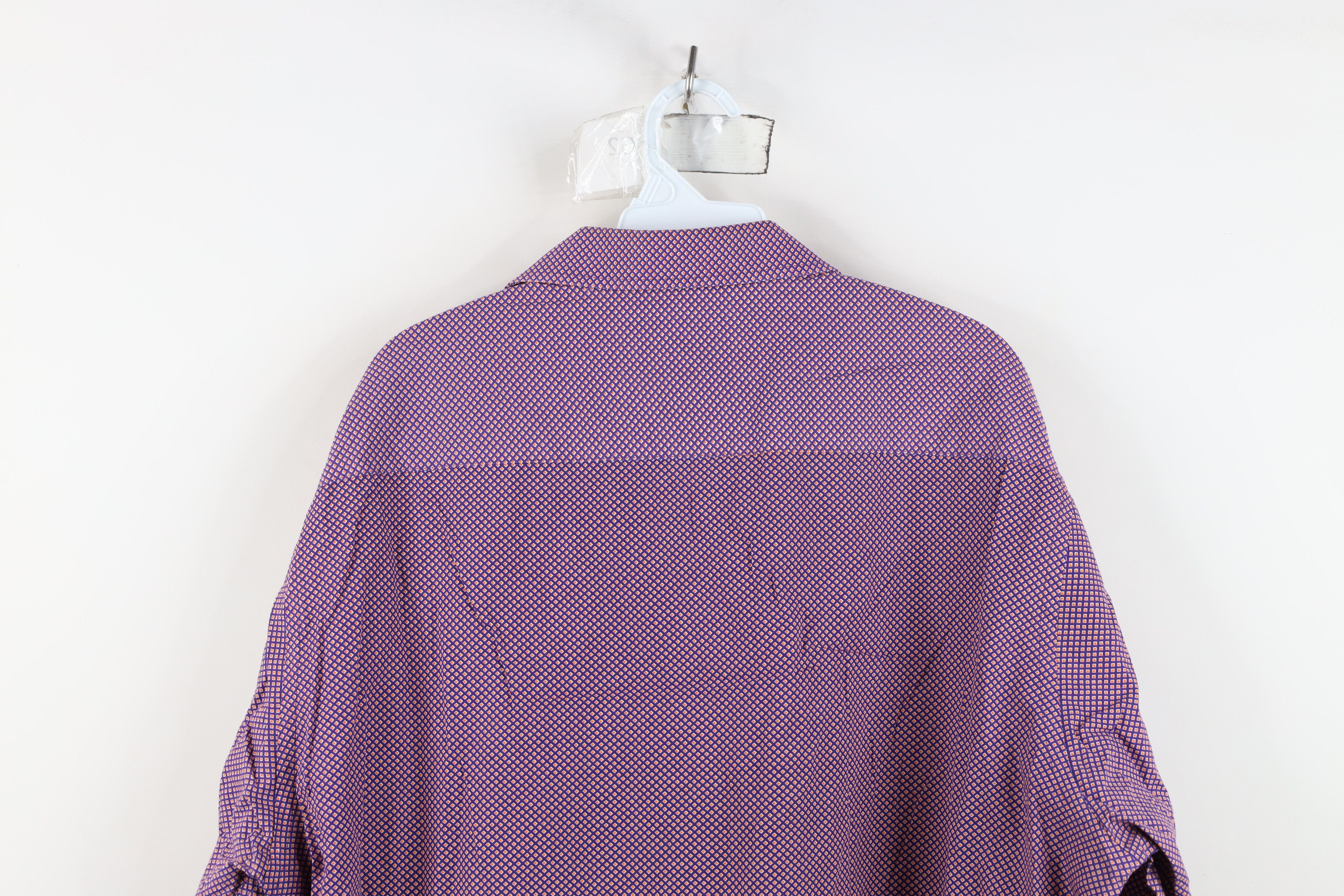Johnston & Murphy Johnston & Murphy Diamond Collared Button Shirt Cotton Size US XL / EU 56 / 4 - 13 Thumbnail